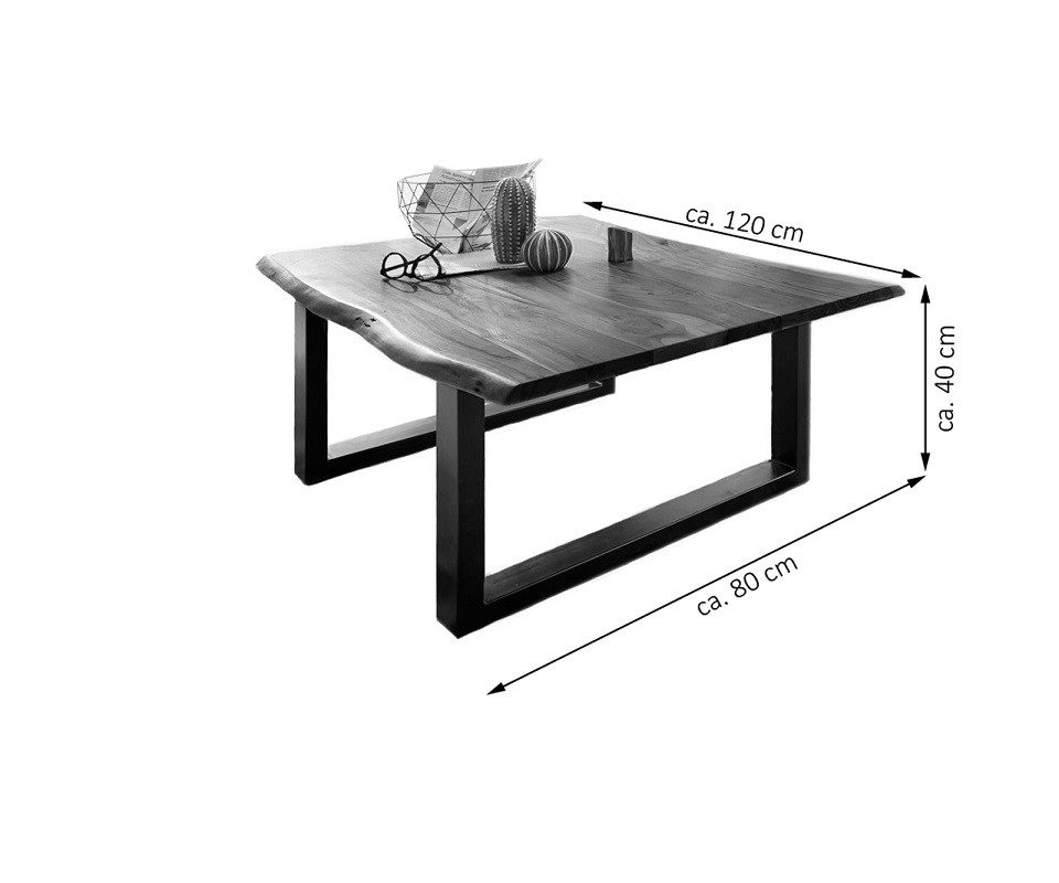Loreno® Couchtisch Noah, massives Akazienholz, natürliche günstig online kaufen