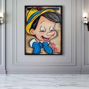 DOTCOMCANVAS® Leinwandbild Lovely Pinocchio, Leinwandbild Lovely Pinocchio Comic Cartoon Portrait Zeichentrickfilm