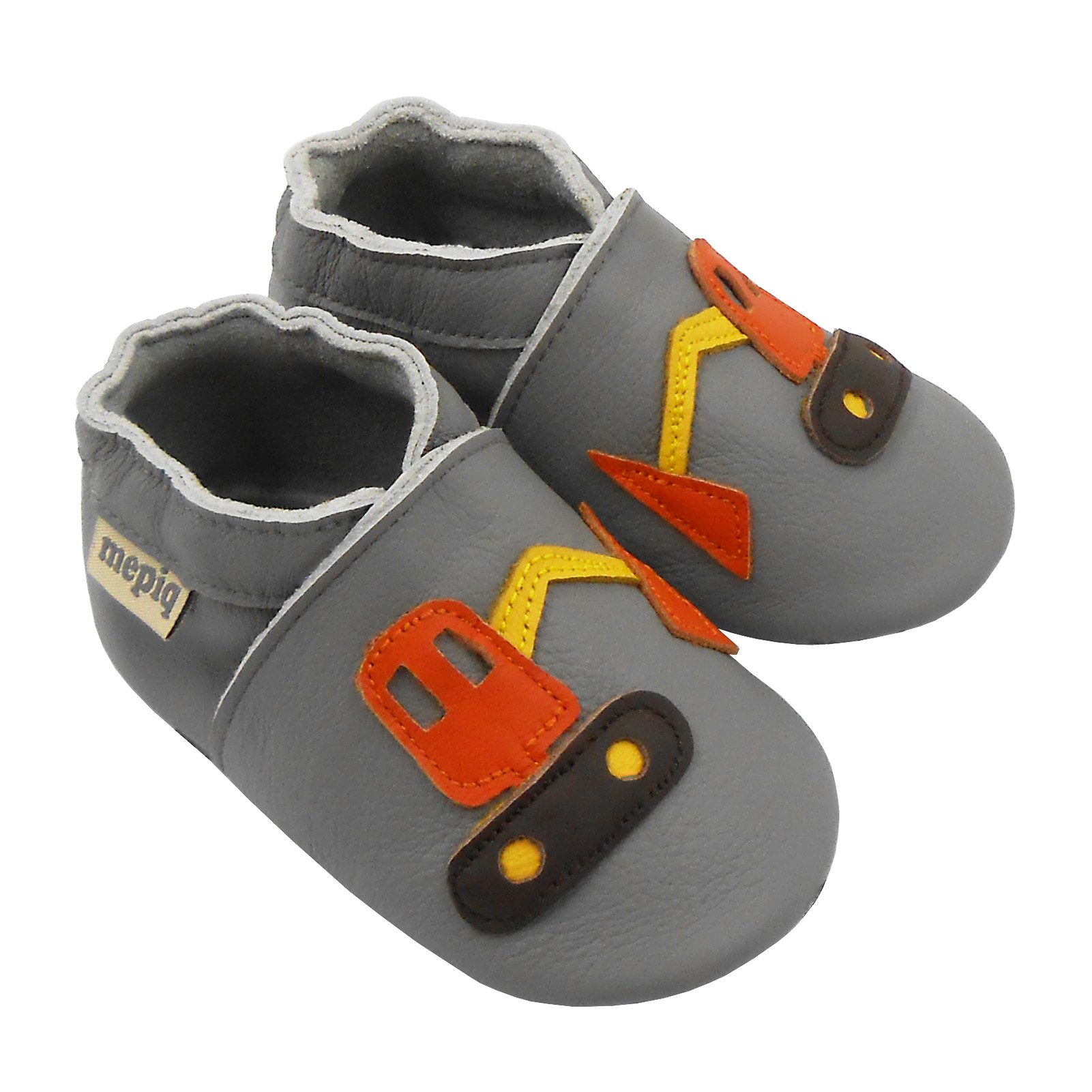 mepiq Пинетки  Baby Ходунки Wildleder lederpatschen Barfußschuh (Sowohl drinnen als auch draußen erhältlich) Rutschfest