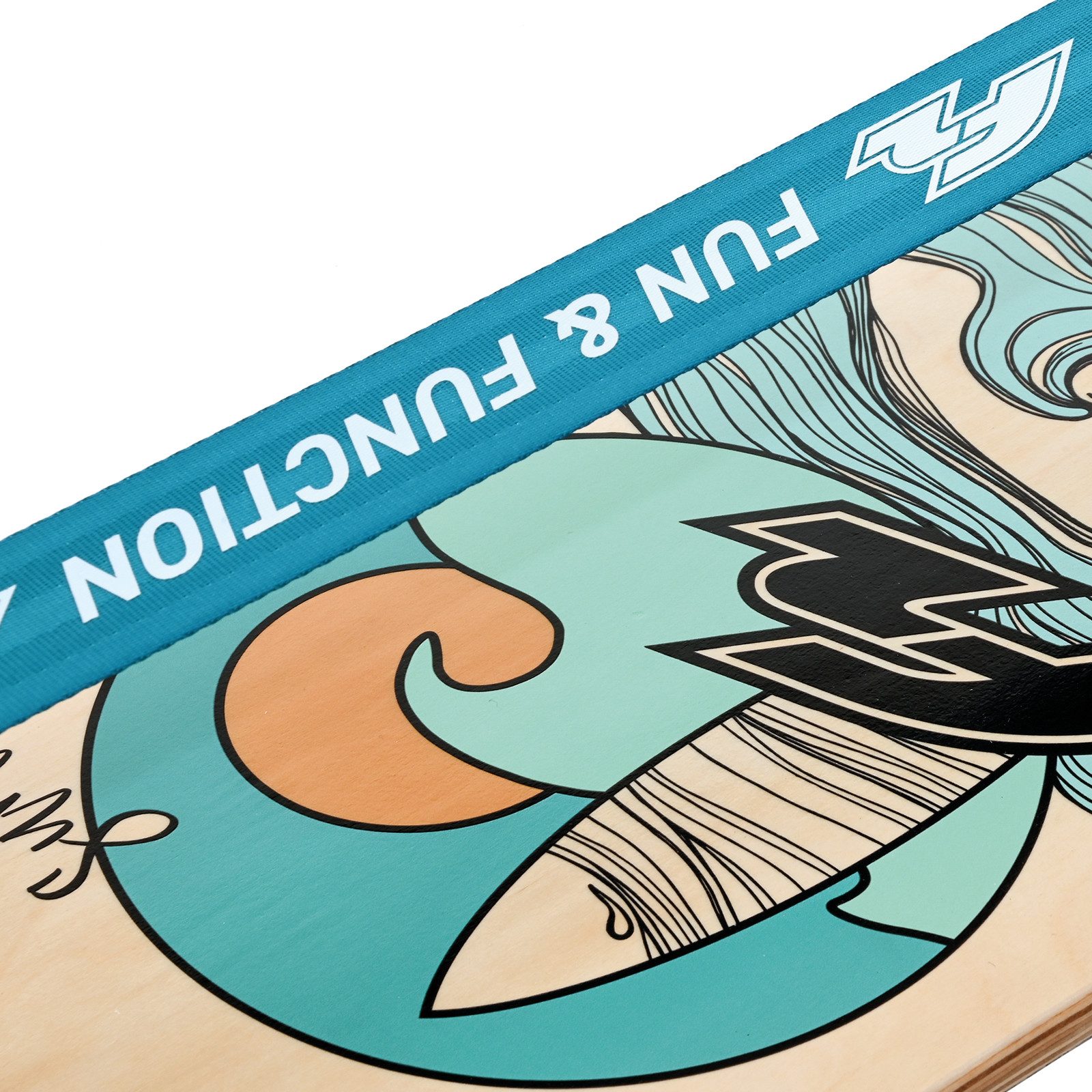 F2 Balanceboard F2 Balance Board Surfline Board Slackline Training - Farbe wählbar