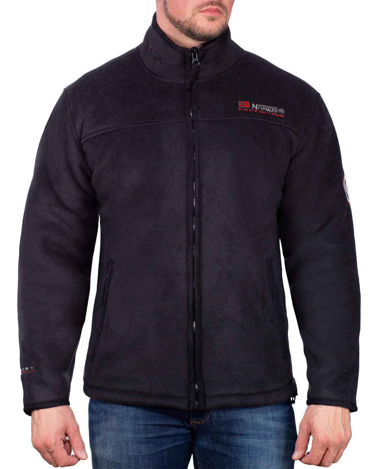 Geographical Norway Fleecejacke Herren Regular Fit günstig online kaufen