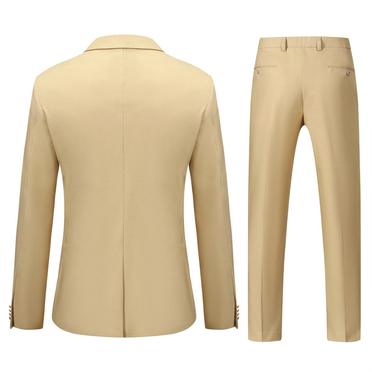 Allthemen Anzug (2 tlg) mit spitzem Revers Herrenanzug Zweireihiger Hochzei günstig online kaufen