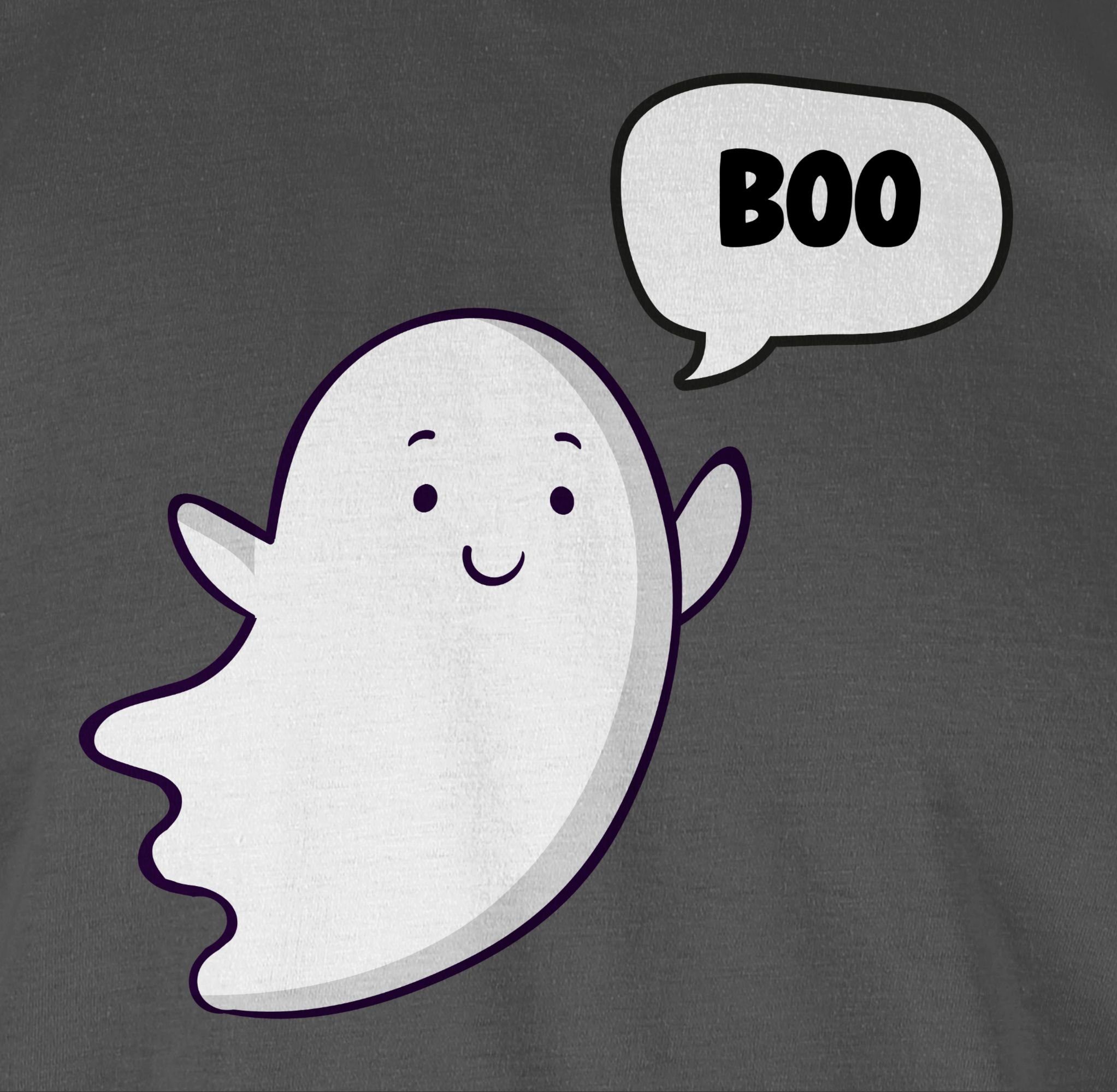 Süßer Herren Dunkelgrau Geister Ghost 3 Kostüme Rundhalsshirt Shirtracer kleiner Geist Gespenst Halloween