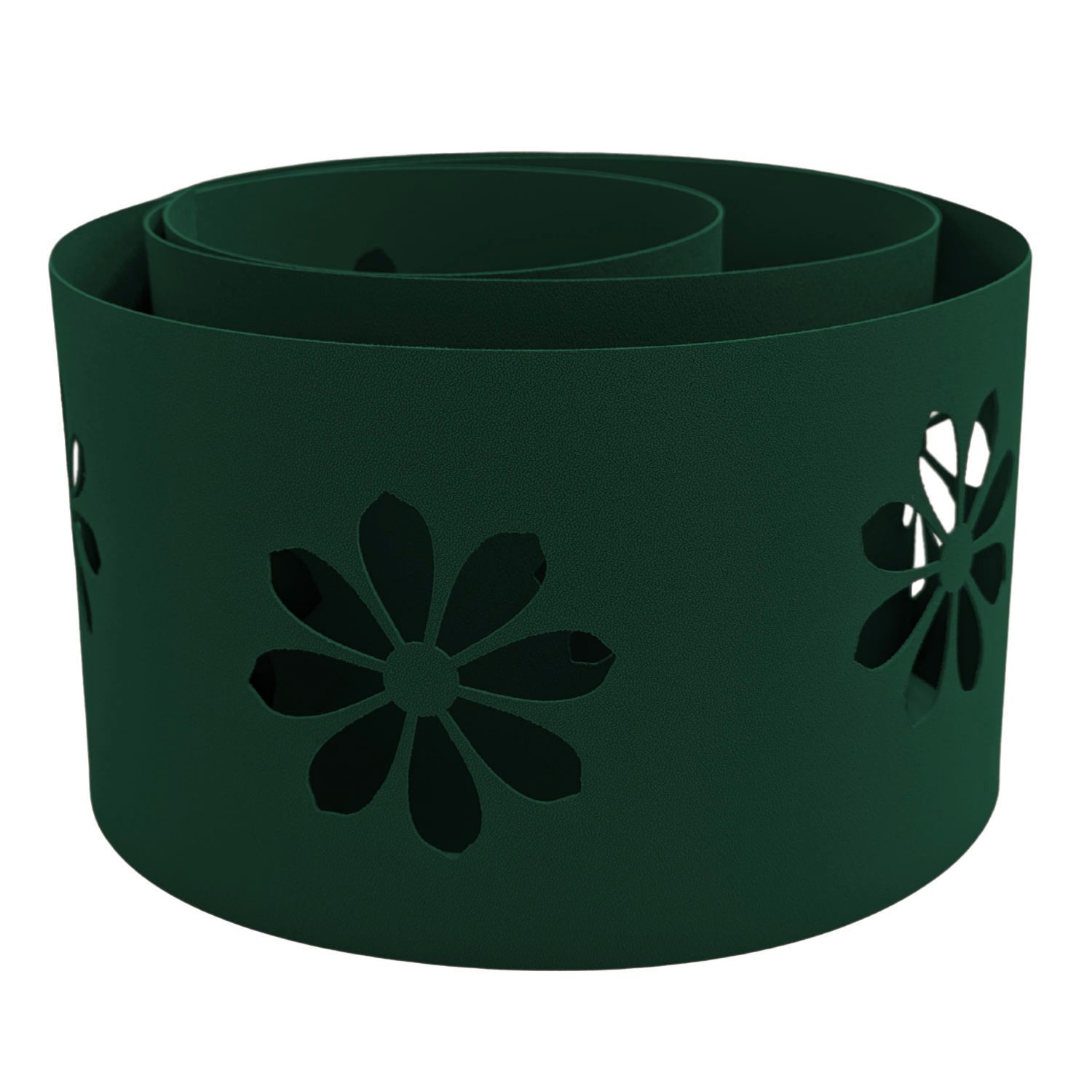 zaunzu Sichtschutzstreifen zaunzu PREMIUM dekor Sonnenblume Sichtschutz Grün 2,55m, (1x Einzelstreifen, Lasermuster für Deinen Doppelstabmattenzaun Laserstreifen), 5 Jahre garantierte Farbechtheit, UV-beständig