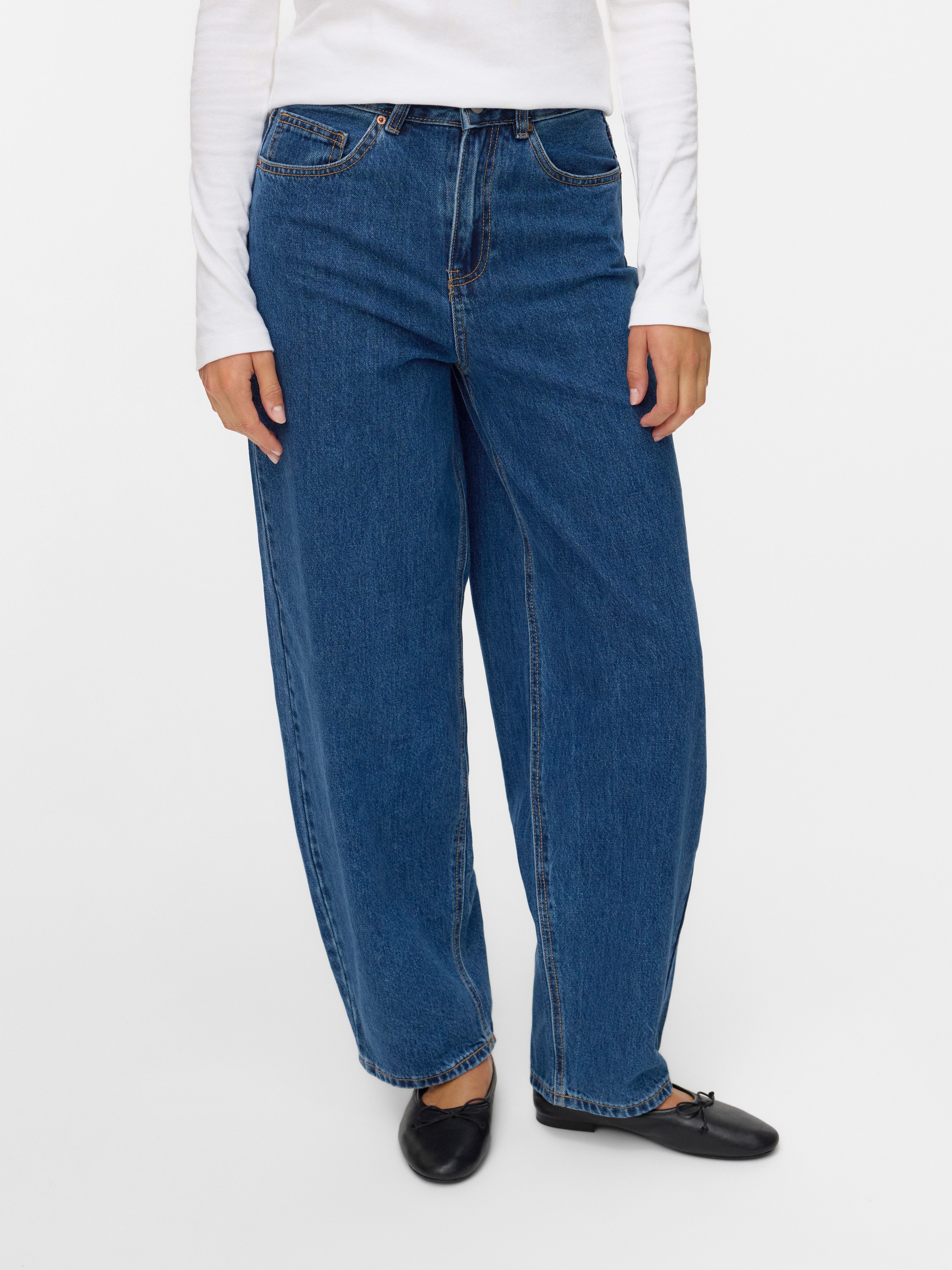 Vero Moda Mom-Jeans VMBILLIE HR BARREL ANK JEANS LI3142 NOOS