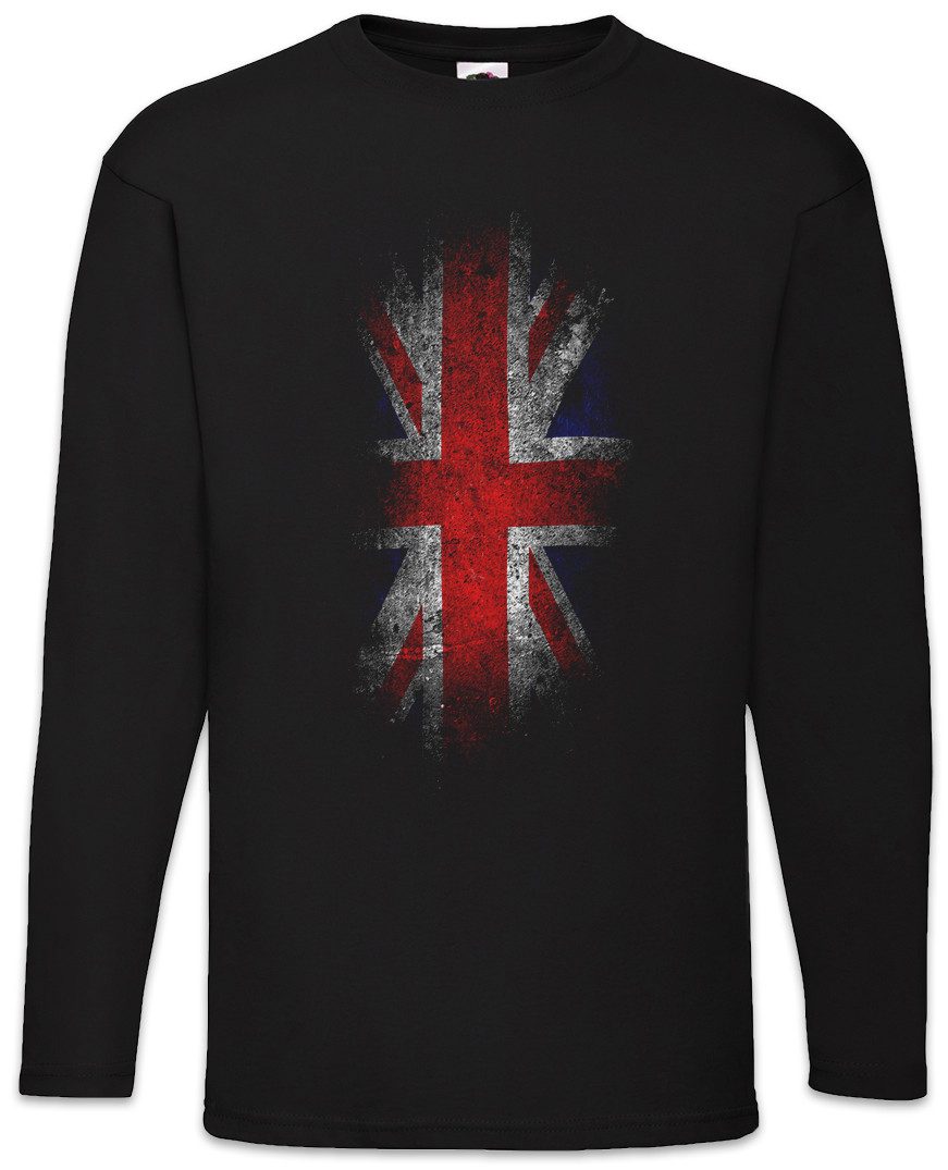 Langarmshirt Vintage UK Union Jack Flag Langarm T-Shirt England Great Britain Fahne