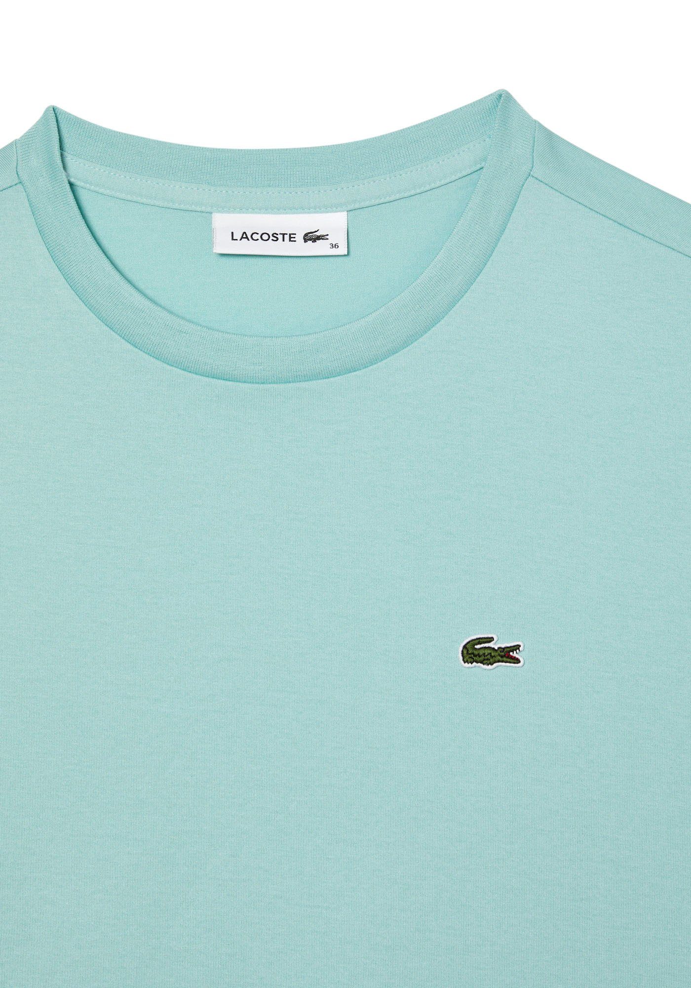 Lacoste T-Shirt Brust (1-tlg) mint auf der mit Lacoste-Logo