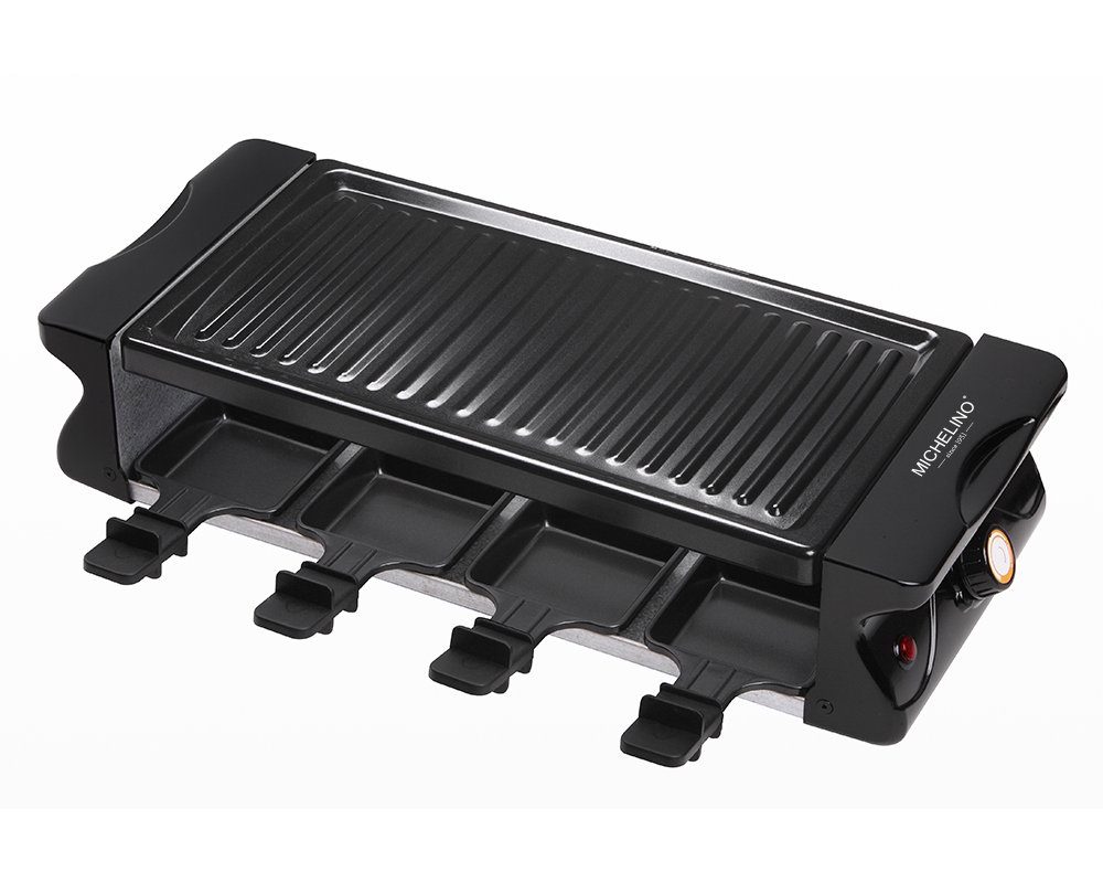 Michelino Raclette Michelino Raclette BBQ-Grill für 8 Pers. mit 8 St. PP-Spateln