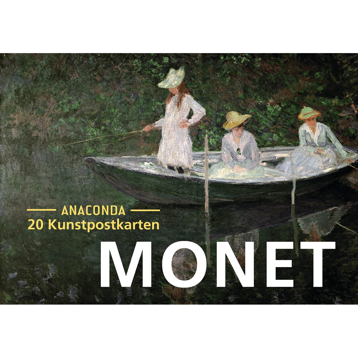 Anaconda Verlag Postkarten-Set Claude Monet: 18 Kunstpostkarten aus hochwertigem Ka