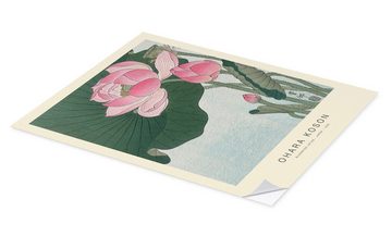 Posterlounge Wandfolie Ohara Koson, Blooming Lotus, 1926, Badezimmer Malerei