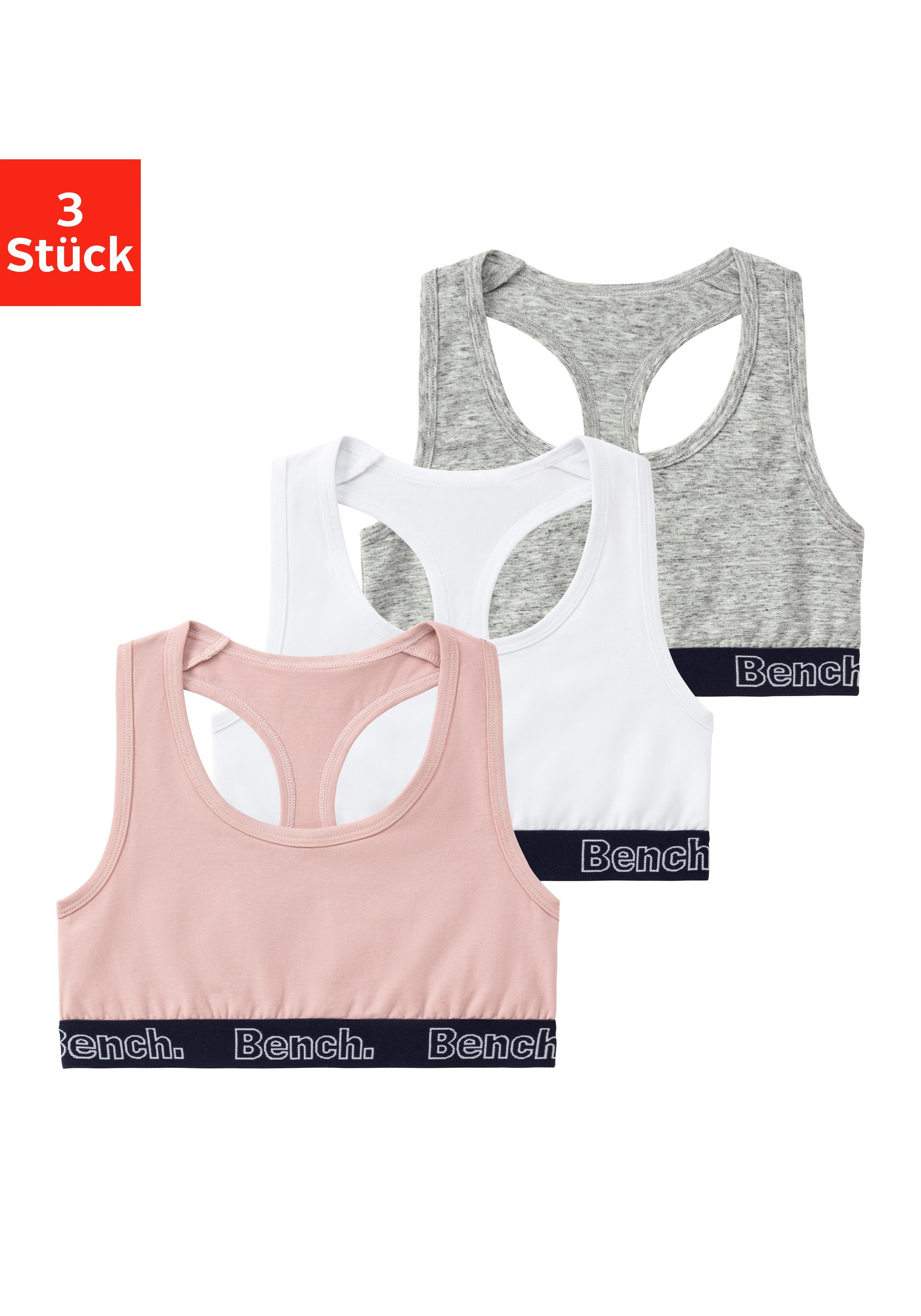 Bench. Bustier (Packung, 3-tlg) mit Ringerrücken