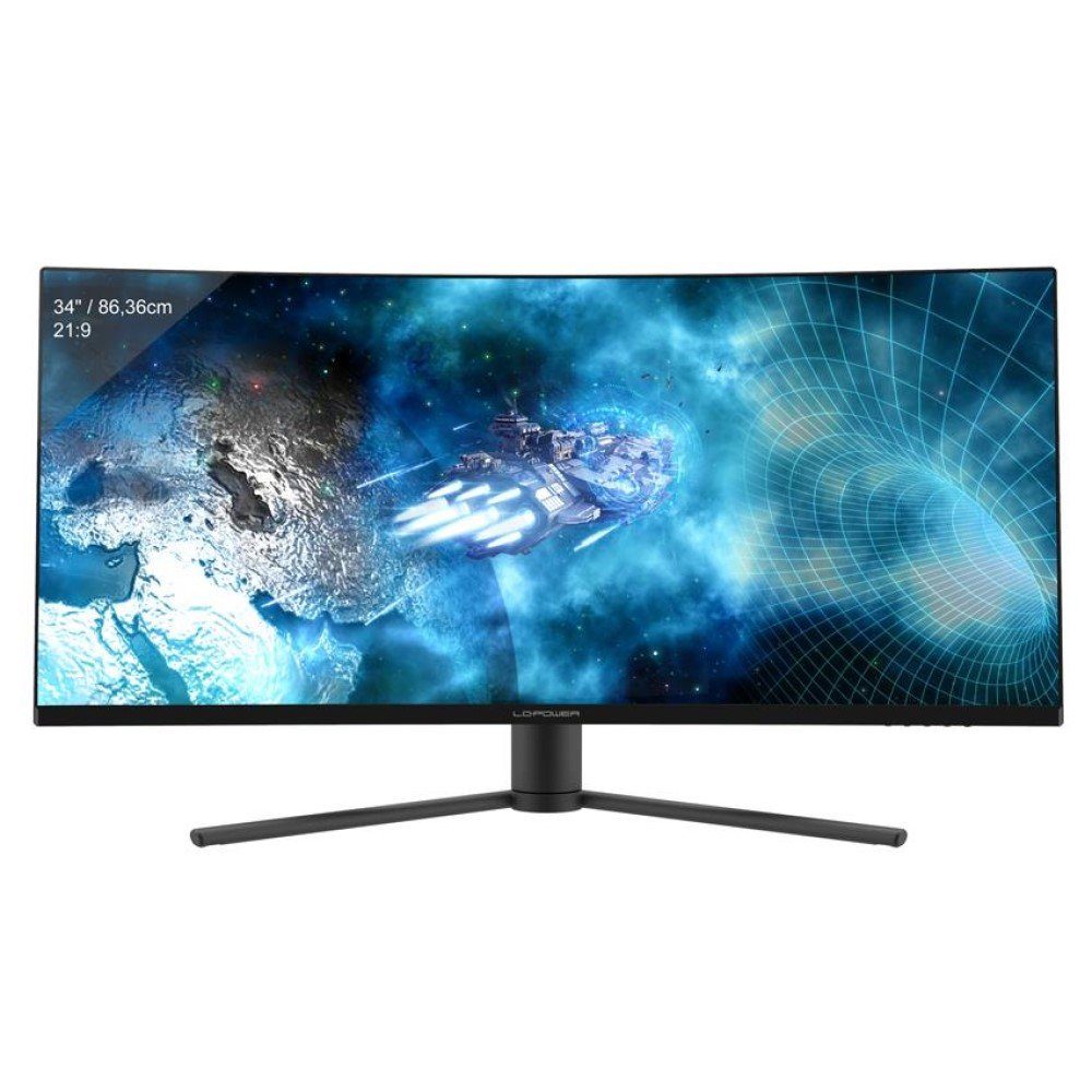 LC-Power LC-M34-UWQHD-144-C-V2 Curved-Gaming-Monitor (34 Zoll, UltraWide  Curved PC Monitor, 21:9, 144Hz, Ultra WQHD)