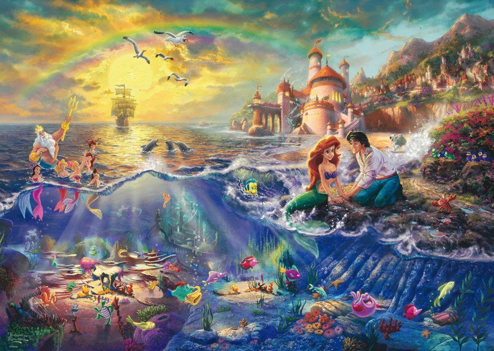 Schmidt Spiele Puzzle 1000 Teile Thomas Kinkade Disney Kleine Meerjungfrau günstig online kaufen