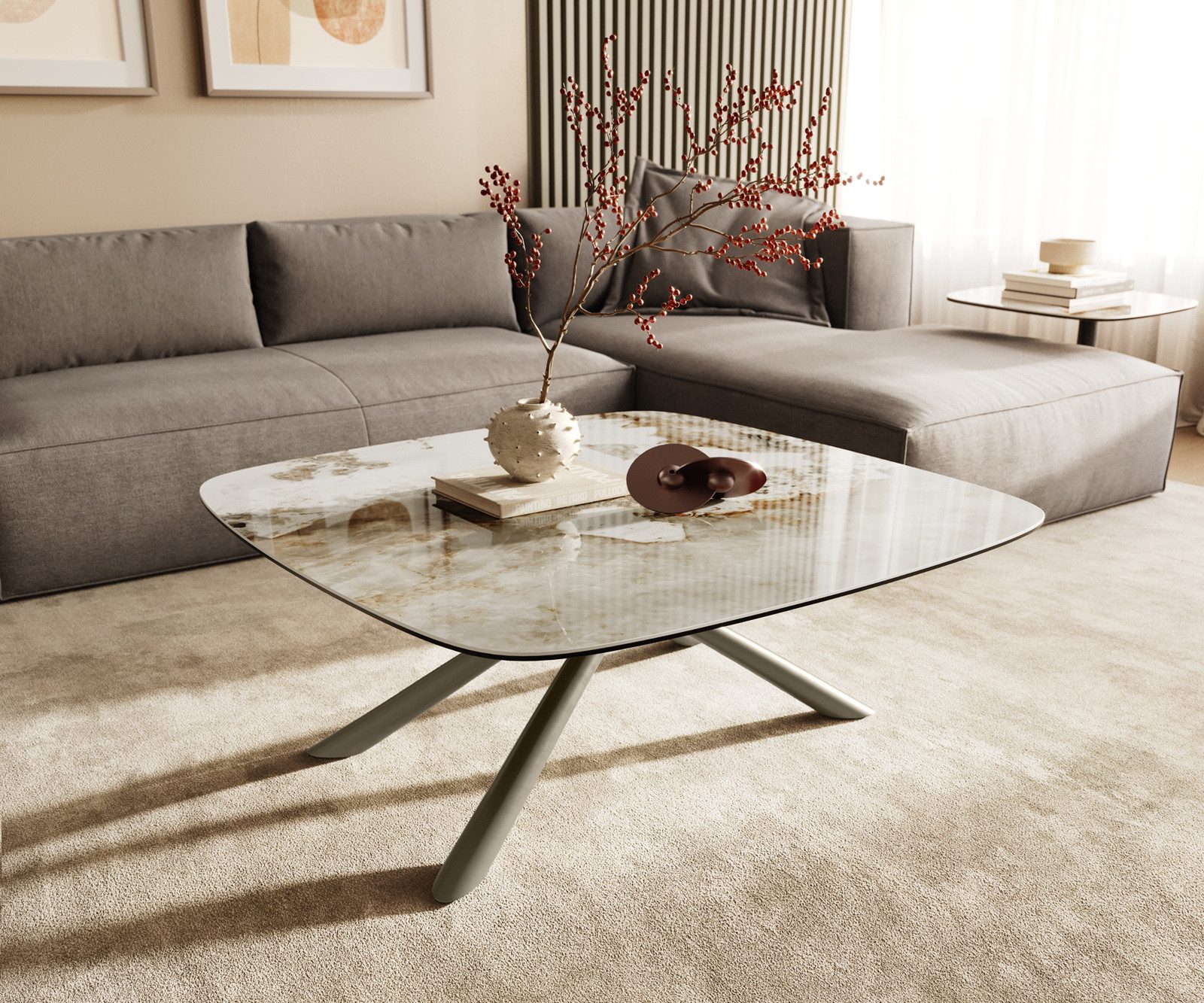 DELIFE Couchtisch Edge, Boot 90x90 cm günstig online kaufen