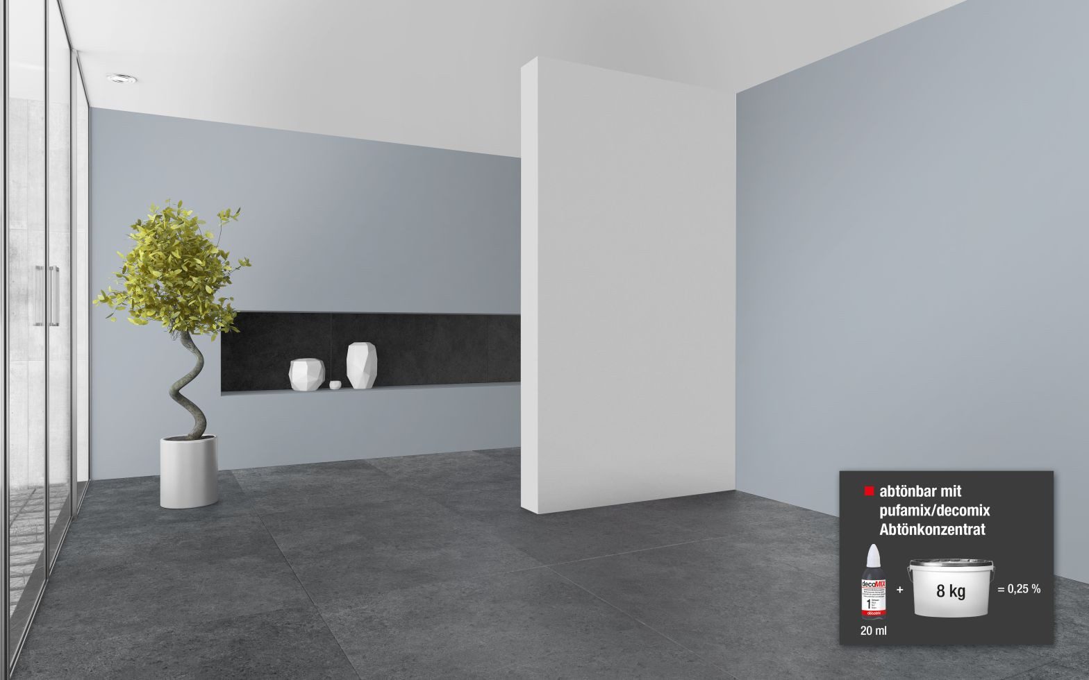decotric® Vollton- und Abtönfarbe Decotric Abtönkonzentrat 20 ml schwarz