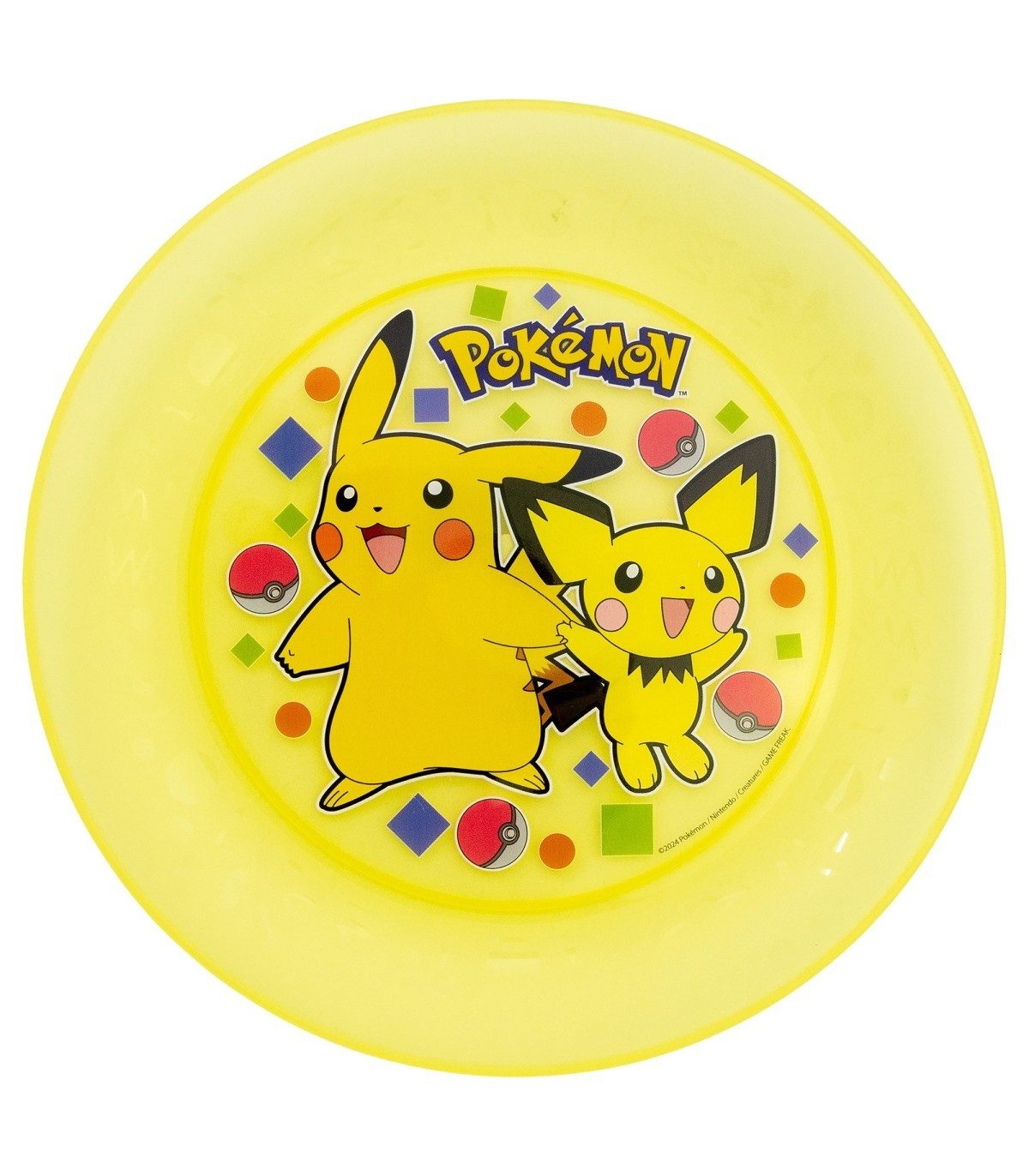 POKÉMON Teller Kinder Teller Set 4 teilig geeignet für Mikrowelle und Spülmaschine, (4 St)