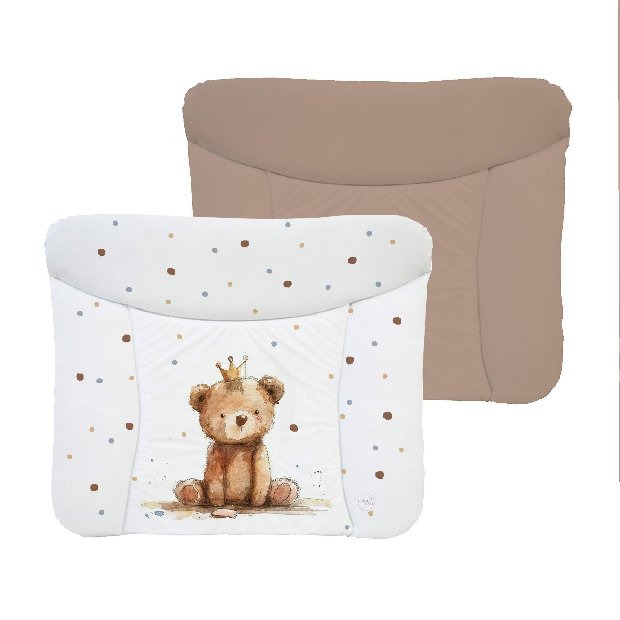 CEBA BABY Wickelauflage Weiche Wickeltischauflage 50 x 70 cm, 72 x 75 cm, 85 x 72 cm, Wickelauflage für Junge und Mädchen - Wasserdicht, abwaschbar