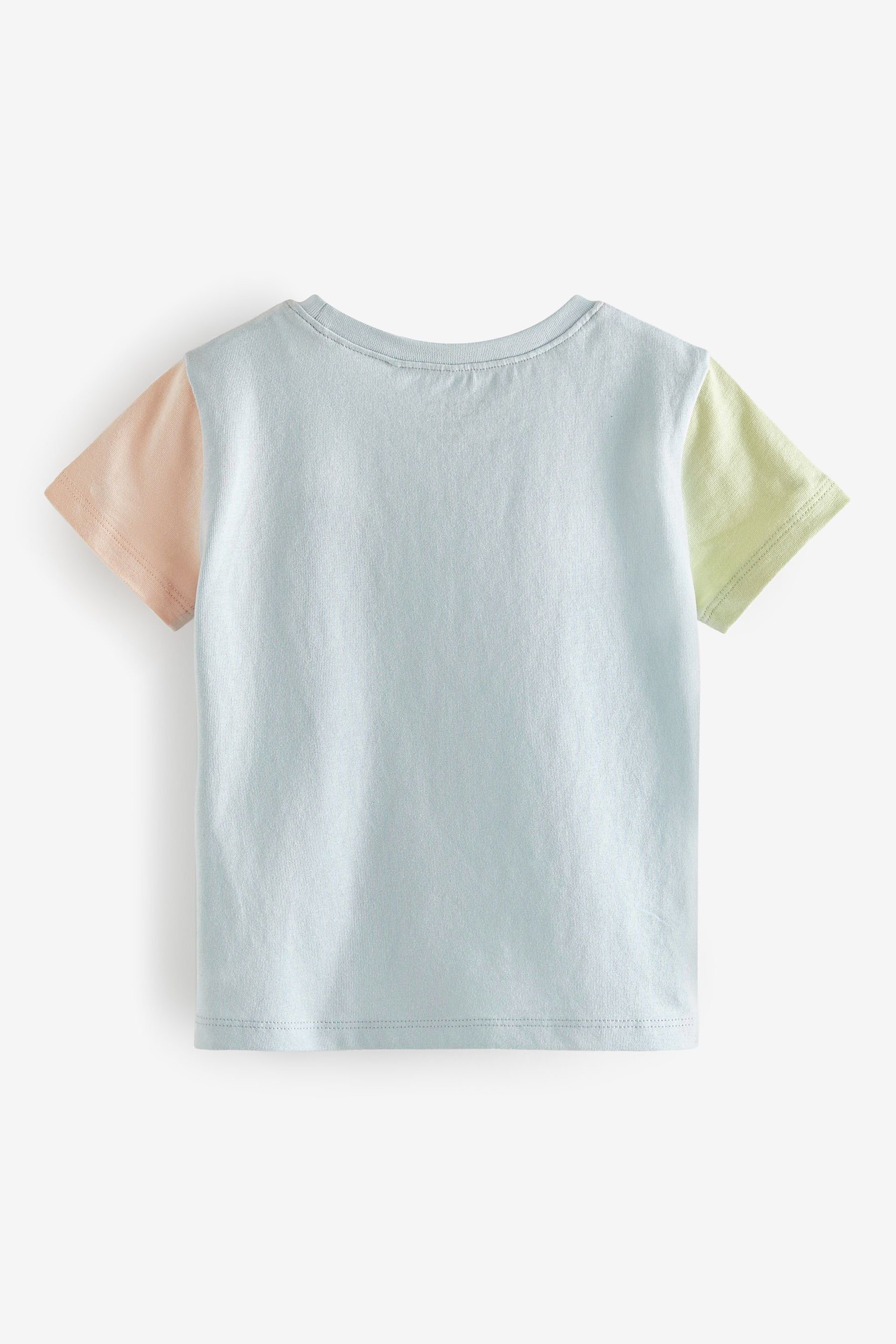 Next T-Shirt Green/Blue (4-tlg) Kurzärmelige 4er-Pack im T-Shirts