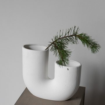 Storefactory Scandinavia Tischvase Stravalla Vase, Keramik, BxHxT, H 27 cm, weiss (1 St), Skandinavische Qualität