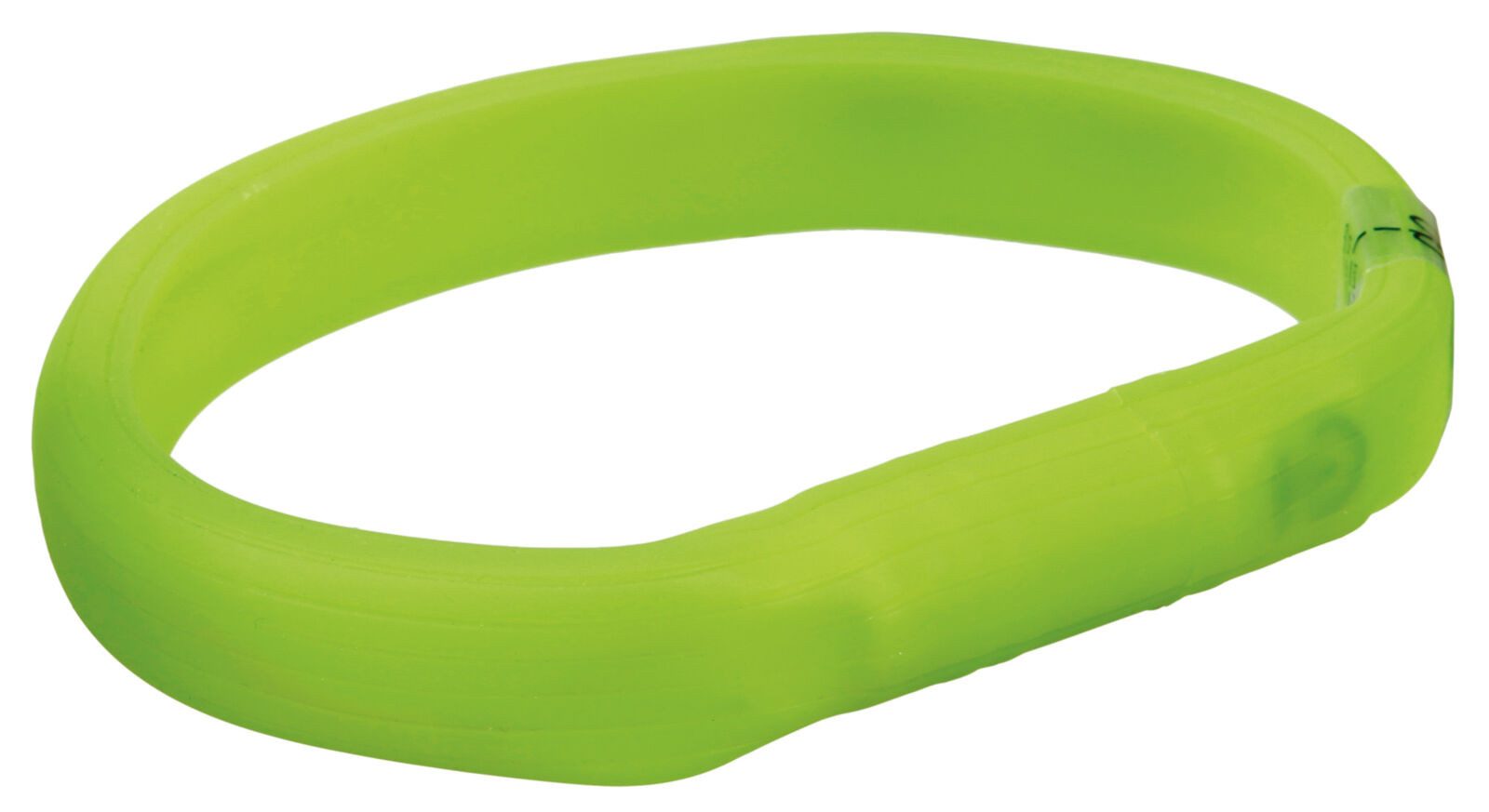 TRIXIE Hundehalsbandleuchte Flash Leuchtband USB - grün - 70 cm/18 mm