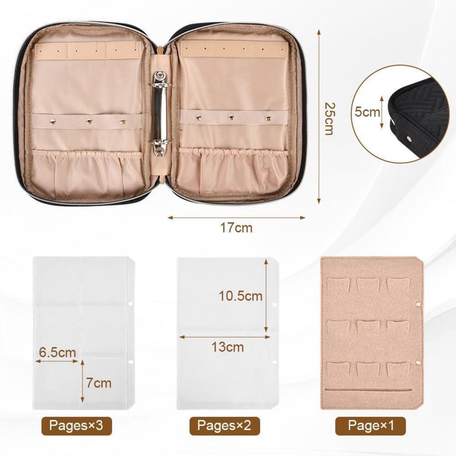 LuxusKollektion Kosmetiktasche Schmuck Organizer Tasche Reise günstig online kaufen