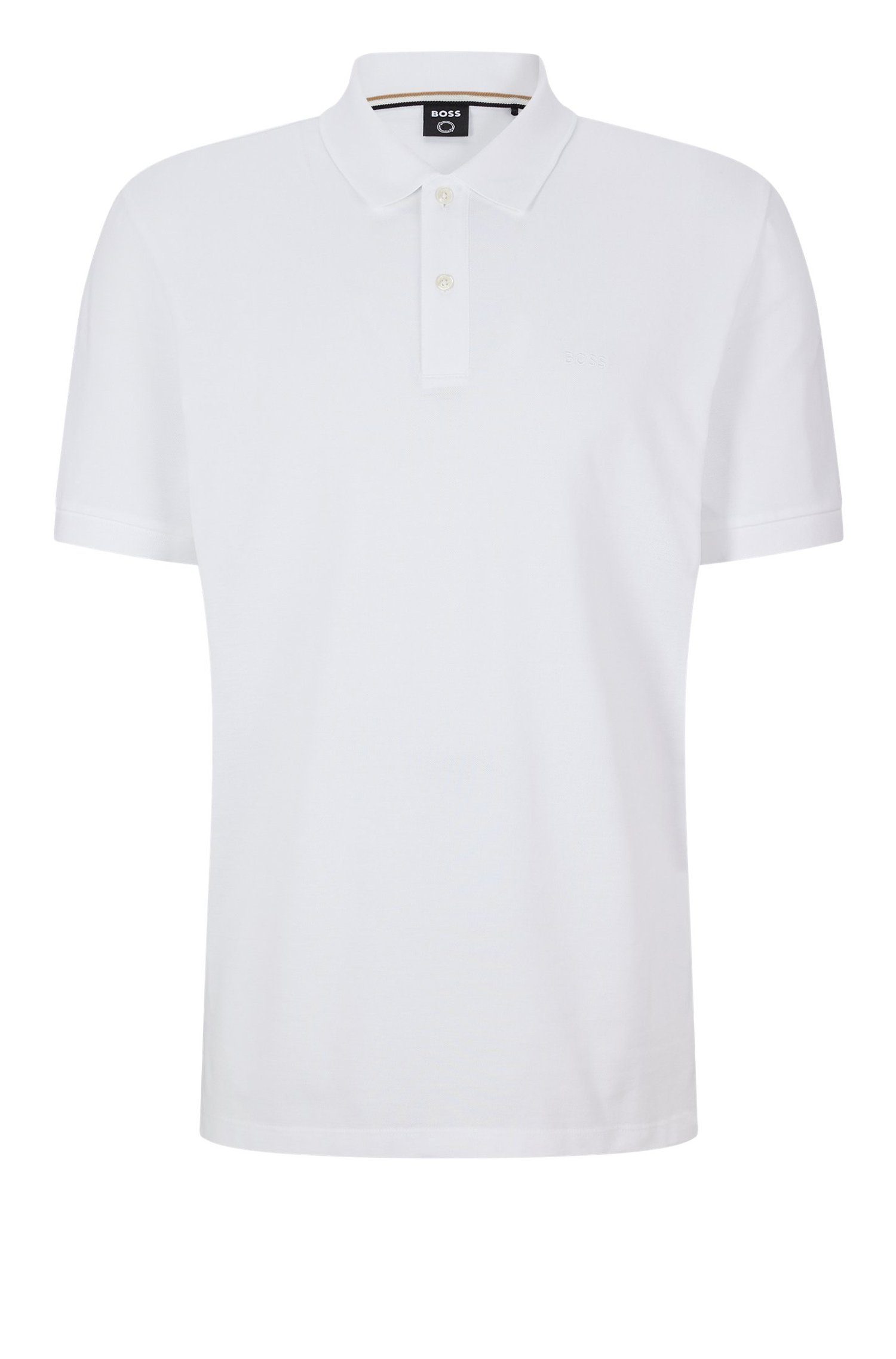 BOSS (1-tlg) (100) Poloshirt Pallas Weiß