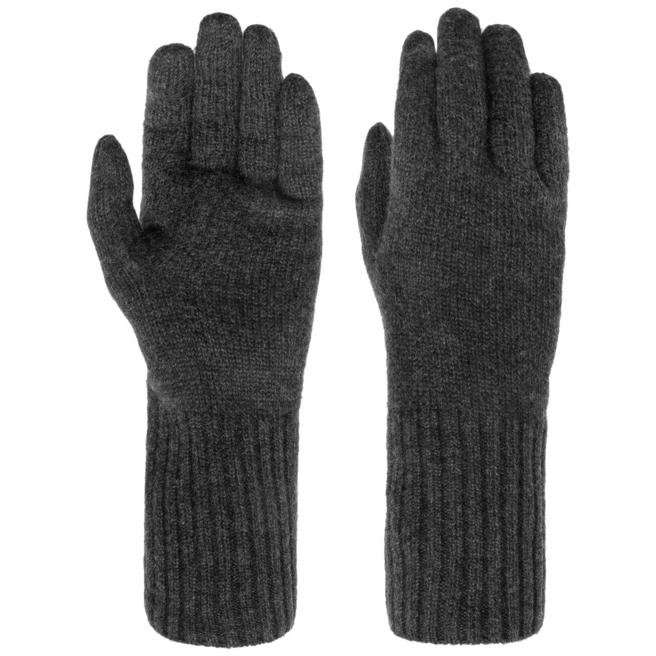 Handschuhe Strickhandschuhe Seeberger anthrazit