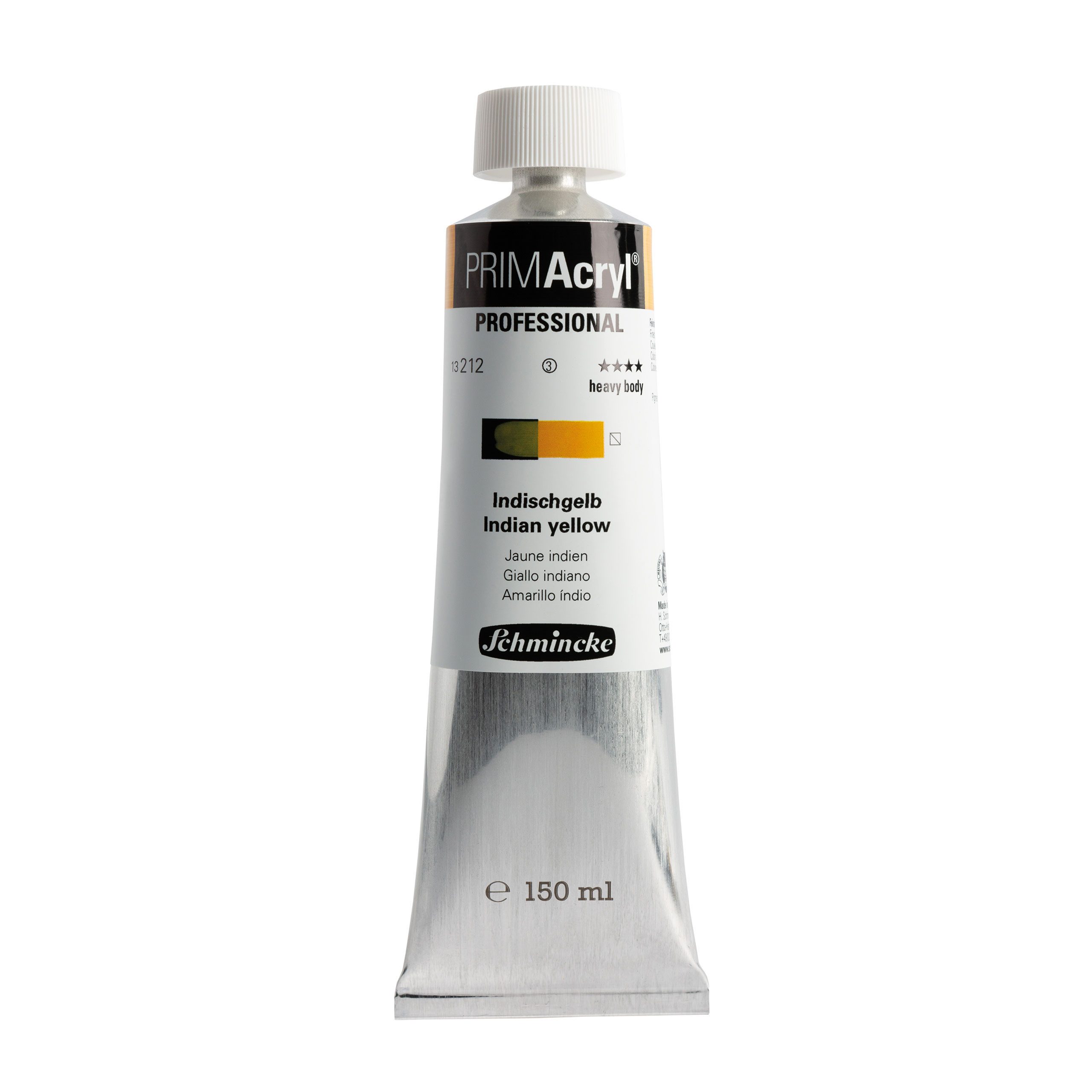 Schmincke Acrylfarbe PRIMAcryl - Indischgelb - 150ml Feinste Künstler Acrylfarbe 13 212 019