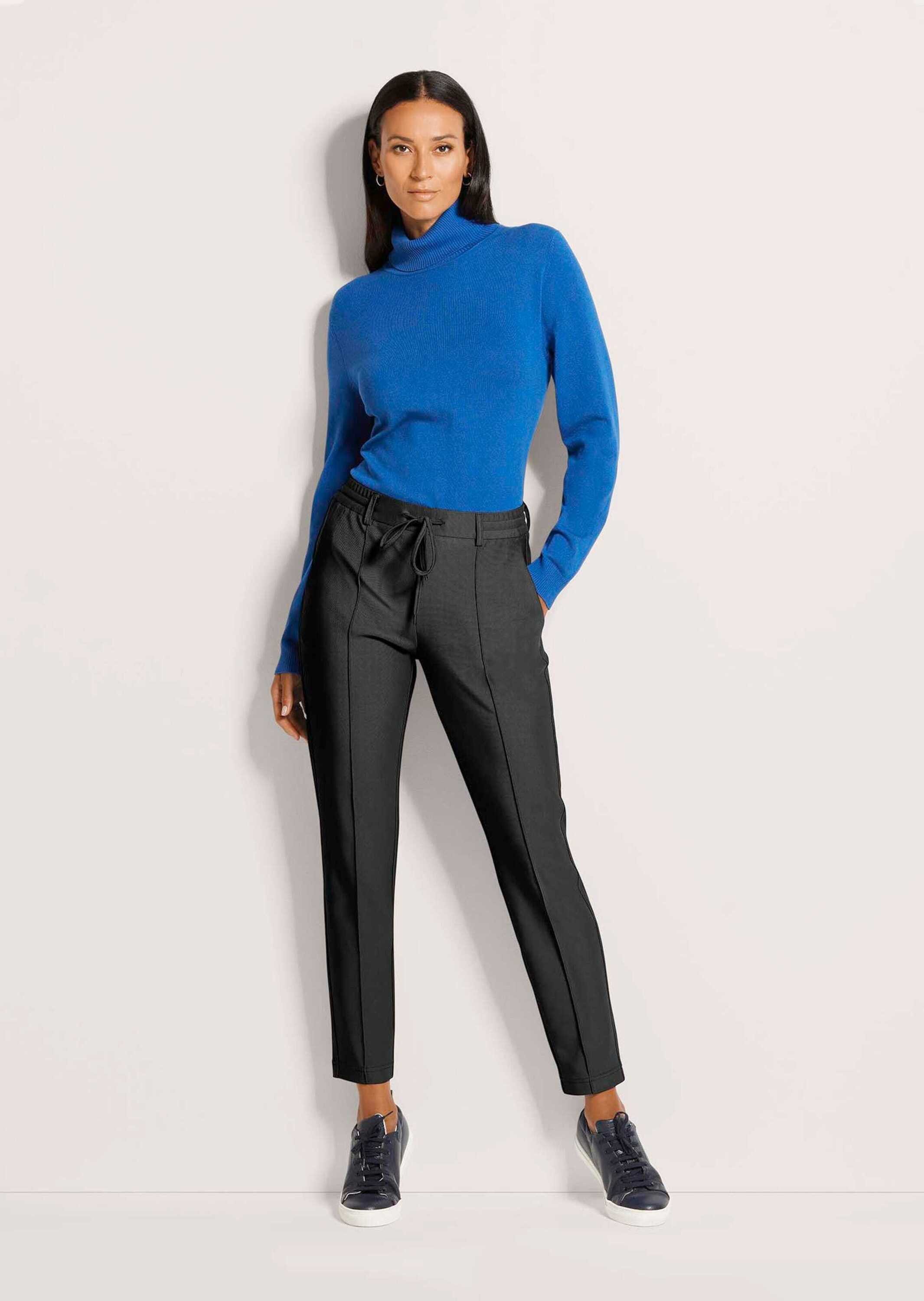 MADELEINE Stoffhose Stretchhose mit Tunnelzug Gerade, knöchellange Hose mit günstig online kaufen