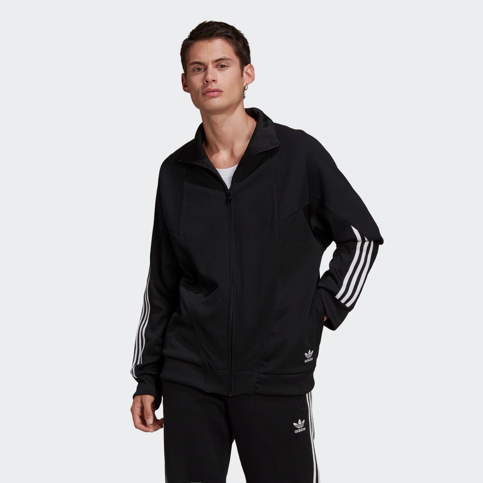 adidas Originals Sweatjacke »Big Trefoil Abstract Polyester adidas Originals Sweatjacke Big Trefoil Originals Jacke