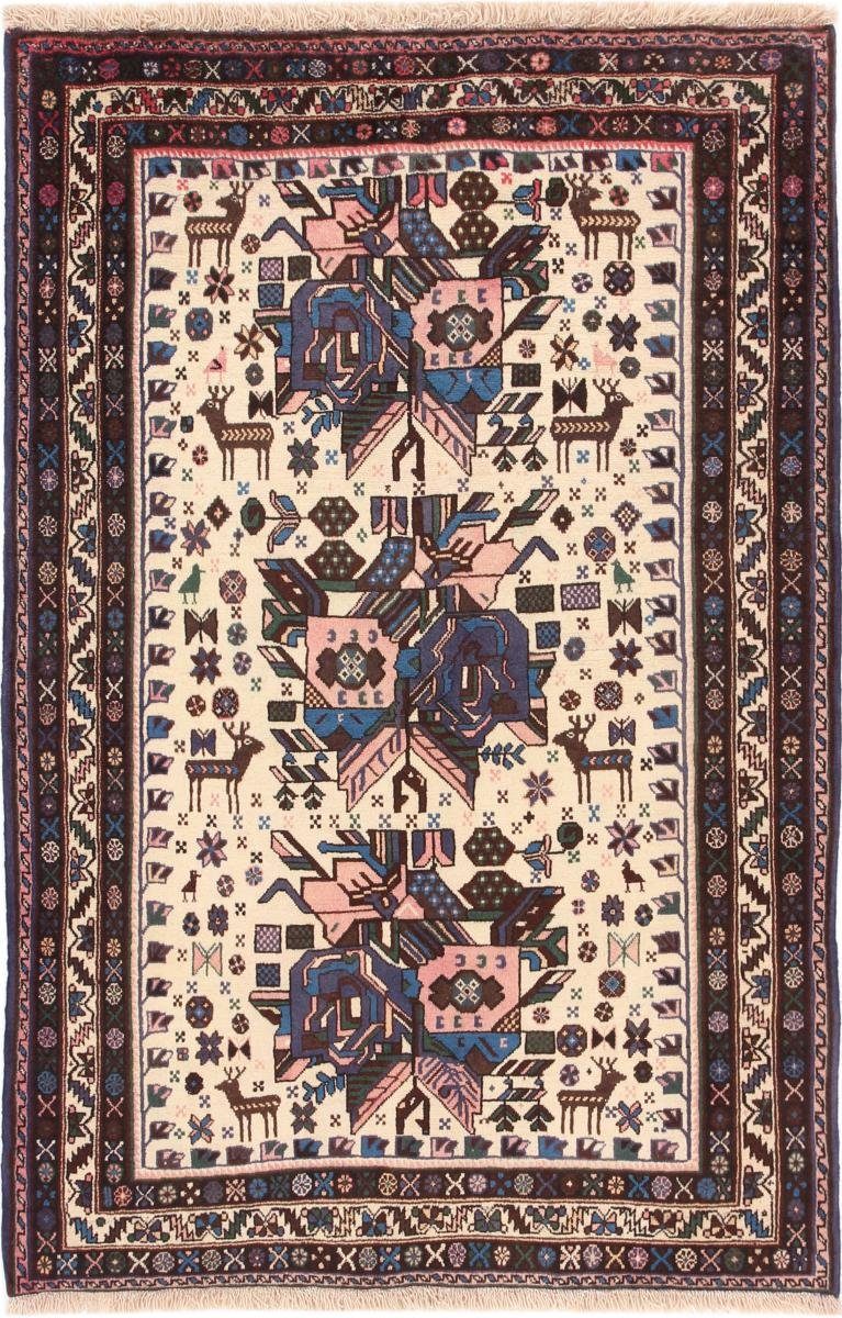 Orientteppich Shahrbabak 126x189 Handgeknüpfter Orientteppich / Perserteppich, Nain Trading, rechteckig, Höhe: 12 mm