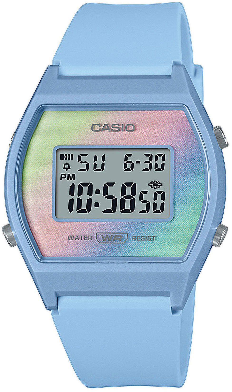 Casio Collection Chronograph LW-205H-2AEF, Quarzuhr, Armbanduhr, Damenuhr, digital, Stoppfunktion