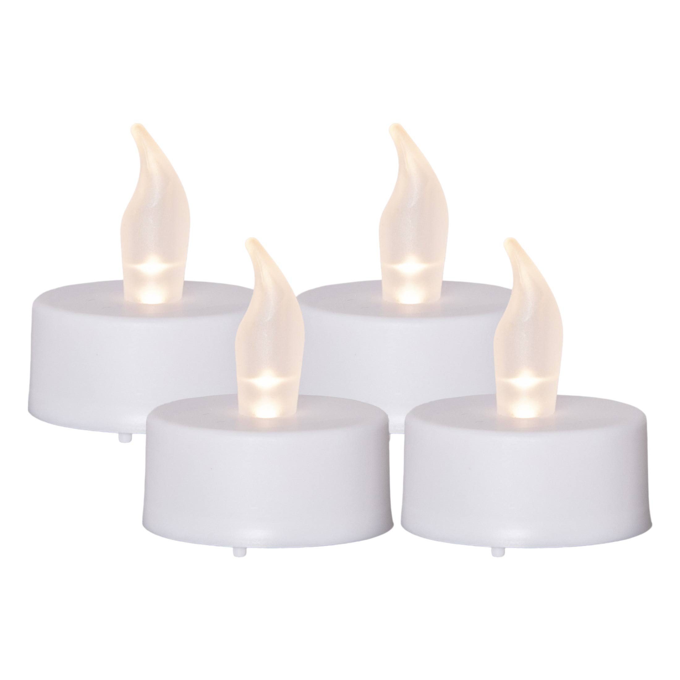 STAR TRADING Teelicht (Set, 4-tlg), weiß warmweiße LEDs 6/18h Timer 3,8x4cm günstig online kaufen