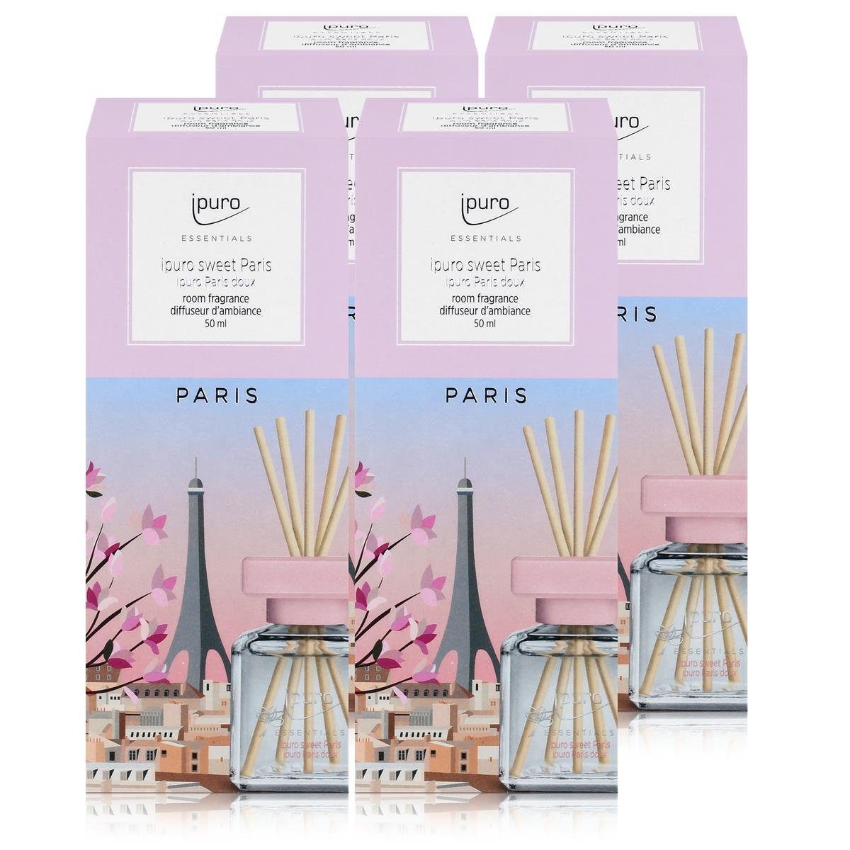 IPURO Raumduft Ipuro sweet Paris Raumduft 50ml - Duftöl Raumduft Lufterfrischer (4er