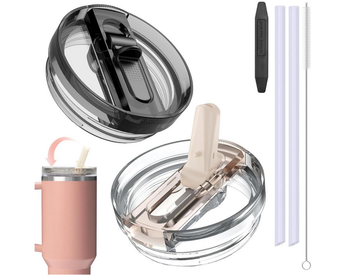 COFI 1453 Thermobecher Ersatzdeckel 2er Set kompatibel mit Stanley Cup 0,89 L und 1,18 L, 2-tlg.