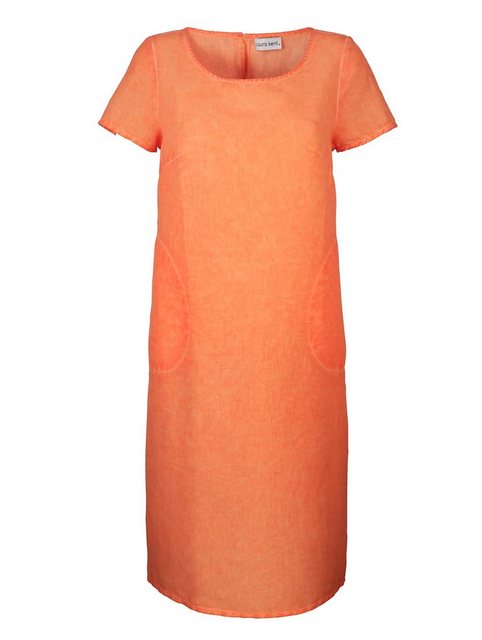 Laura Kent Kleid in toller Baumwoll/Leinenmischung in orange