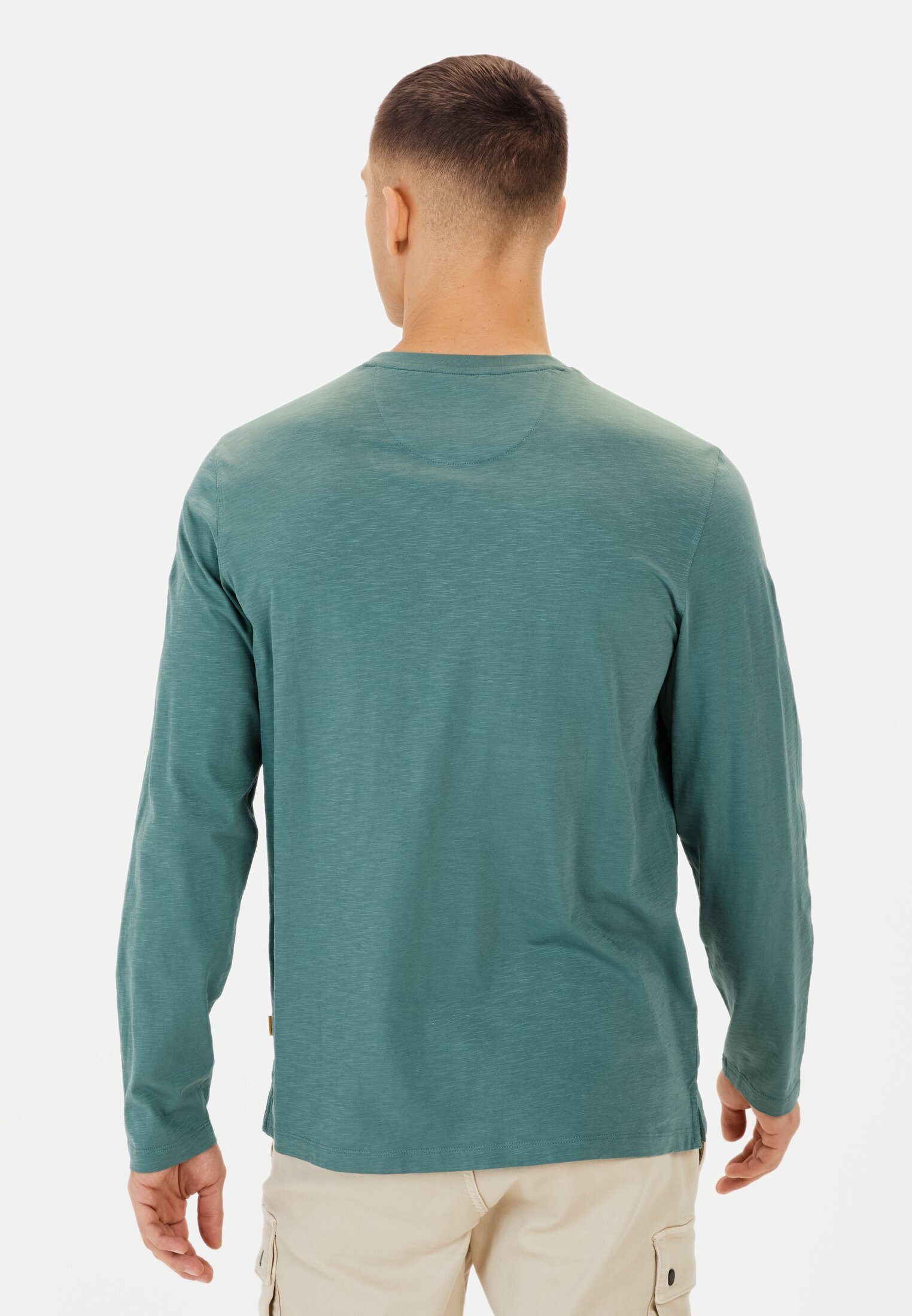 camel active Henleyshirt aus Organic Cotton günstig online kaufen