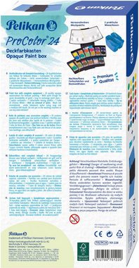 Pelikan Farbkasten Deckfarbkasten, ProColor®, Schwarz/Blau, Made in Germany