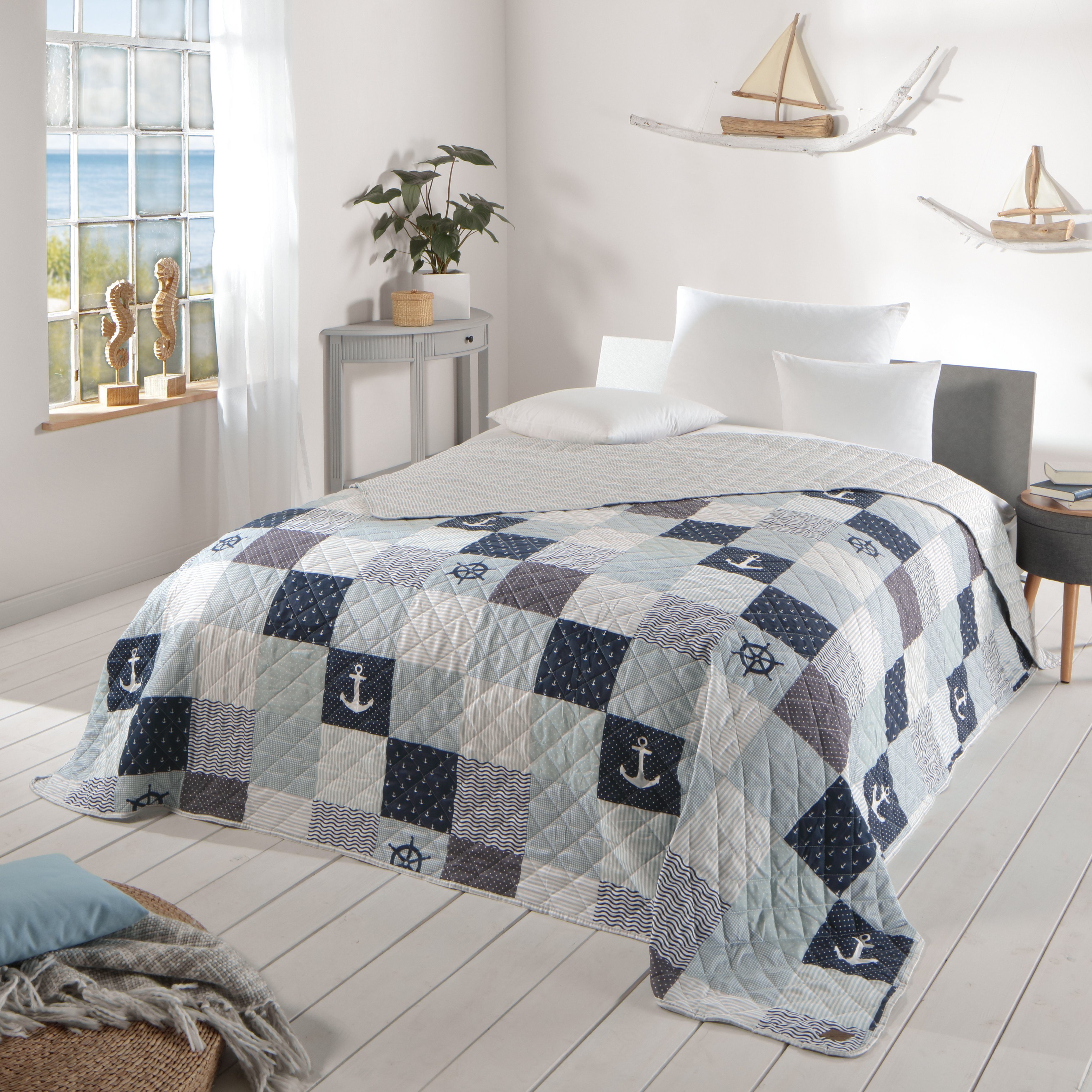 Delindo Lifestyle Bettüberwurf Tagesdecke Patchwork, mit günstig online kaufen