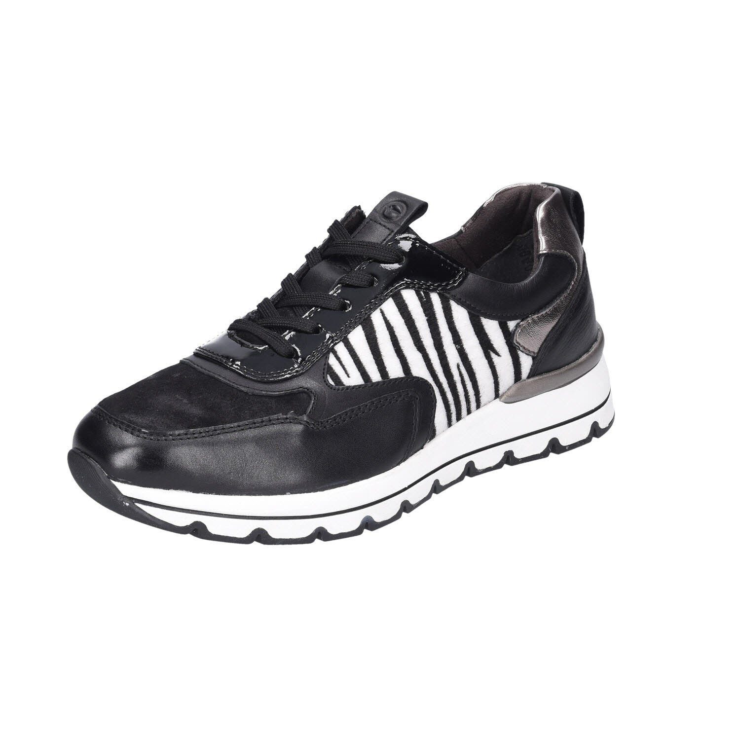 Tamaris Schnürschuh BLACK/WHITE ZEBRA | Schnürschuhe