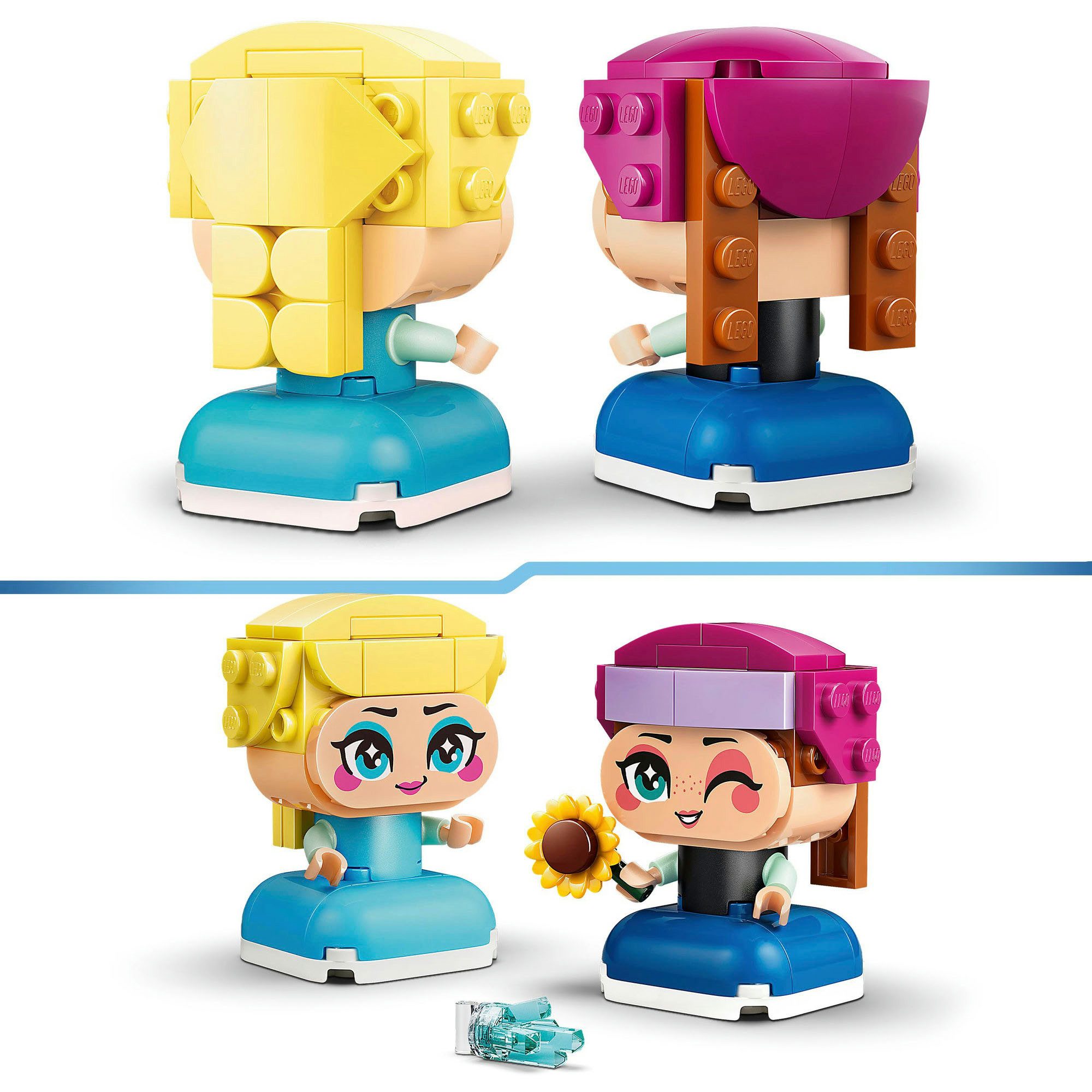 LEGO® Die Mini-Prinzessinnen Anna und Elsa (43284), LEGO Disney Princess Konstruktionsspielsteine, (65 St) – Bild 5 von 5