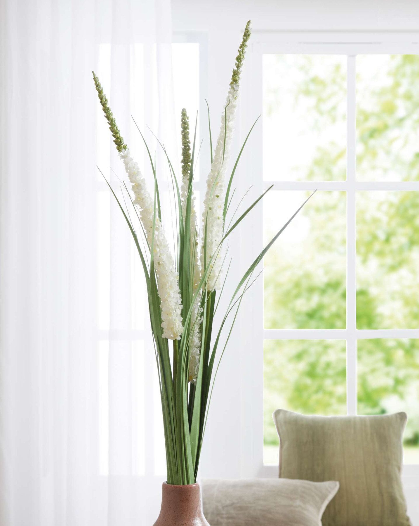 Kunstpflanze "Steppenkerze" Kunstgras 90 cm, Dekogras mit Blüten, Gras wie günstig online kaufen