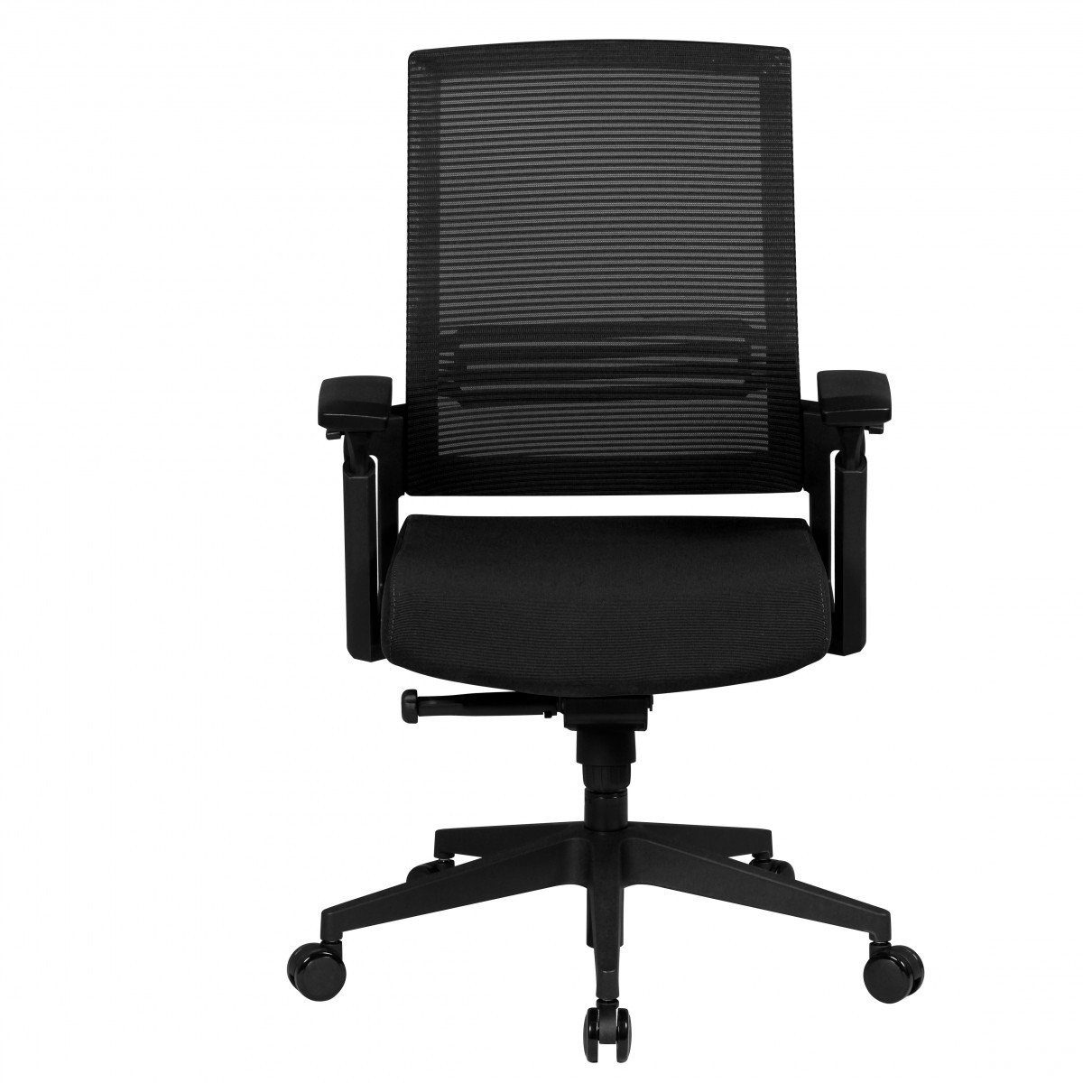 120kg Chefsessel Stoffbezug APOLLO Armlehne Bürostuhl schwarz A2 furnicato Schreibtischstuhl