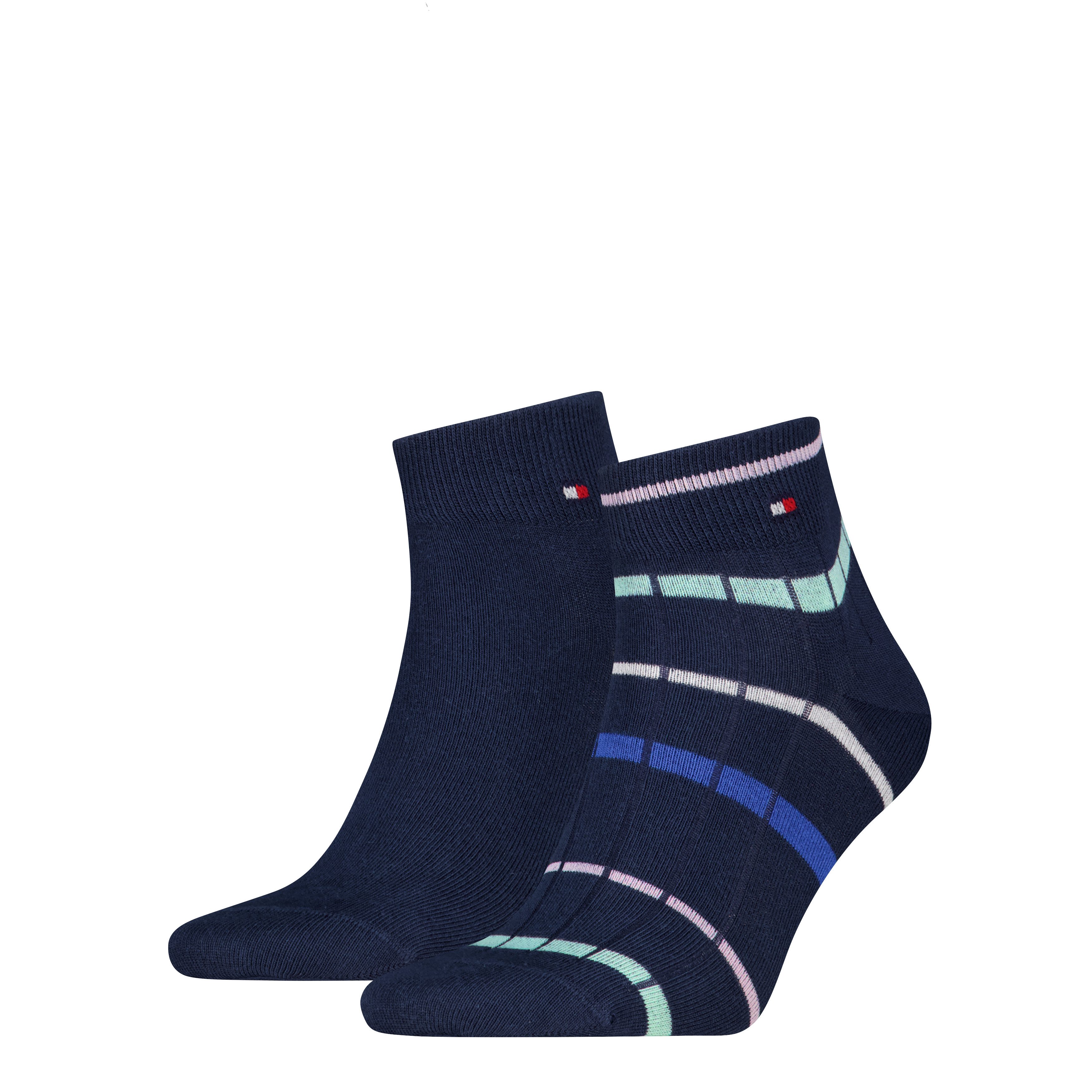 Tommy Hilfiger Kurzsocken TH MEN QUARTER 2P SUMMER BRETON (2 Paar) günstig online kaufen