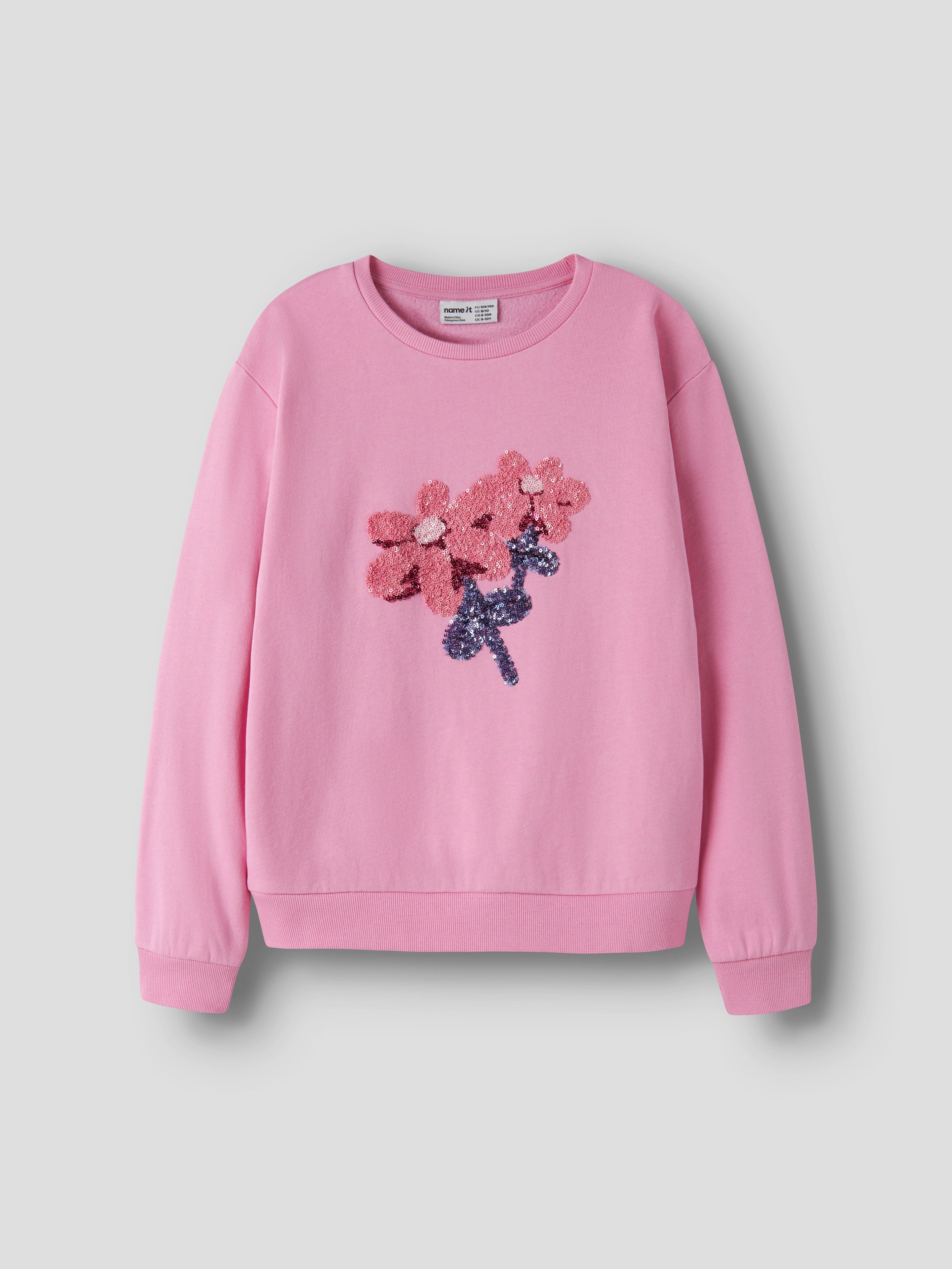 Name It Sweatshirt NKFNOSSO LS NREG SWEAT BRU Baumwolle, regular fit – Bild 2 von 4
