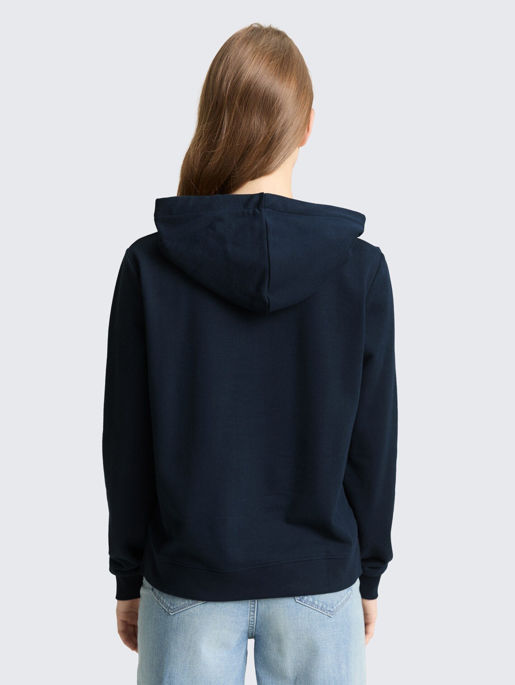 TOM TAILOR Denim Sweatshirt Strick & Sweatshirts Hoodie Sweatshirt mit Stickerei