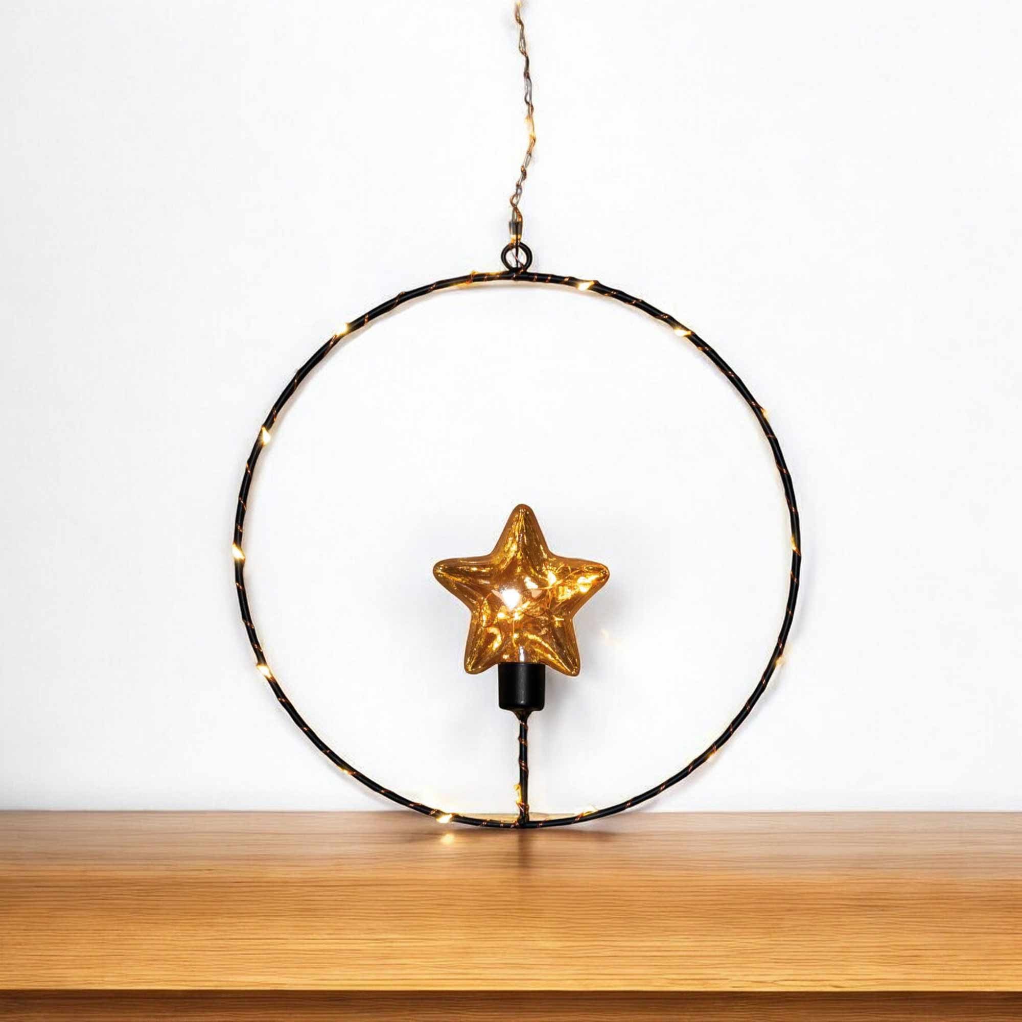 Coen Bakker Deco BV LED Fensterleuchter, LED, warmweiß classic, Metallring günstig online kaufen