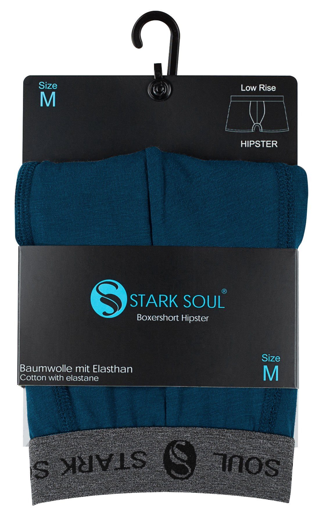 Stark Soul® Boxershorts, Herren im Boxershorts Pack, Hipster Baumwoll-Unterhosen 6er-Pack Marineblau 6er