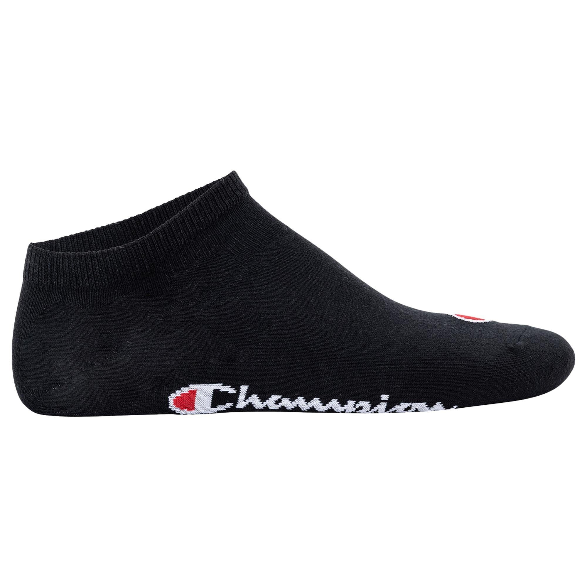 Sportsocken Socken, Schwarz/Weiß/Grau Unisex Socken Paar 3 Champion - Sneaker Basic