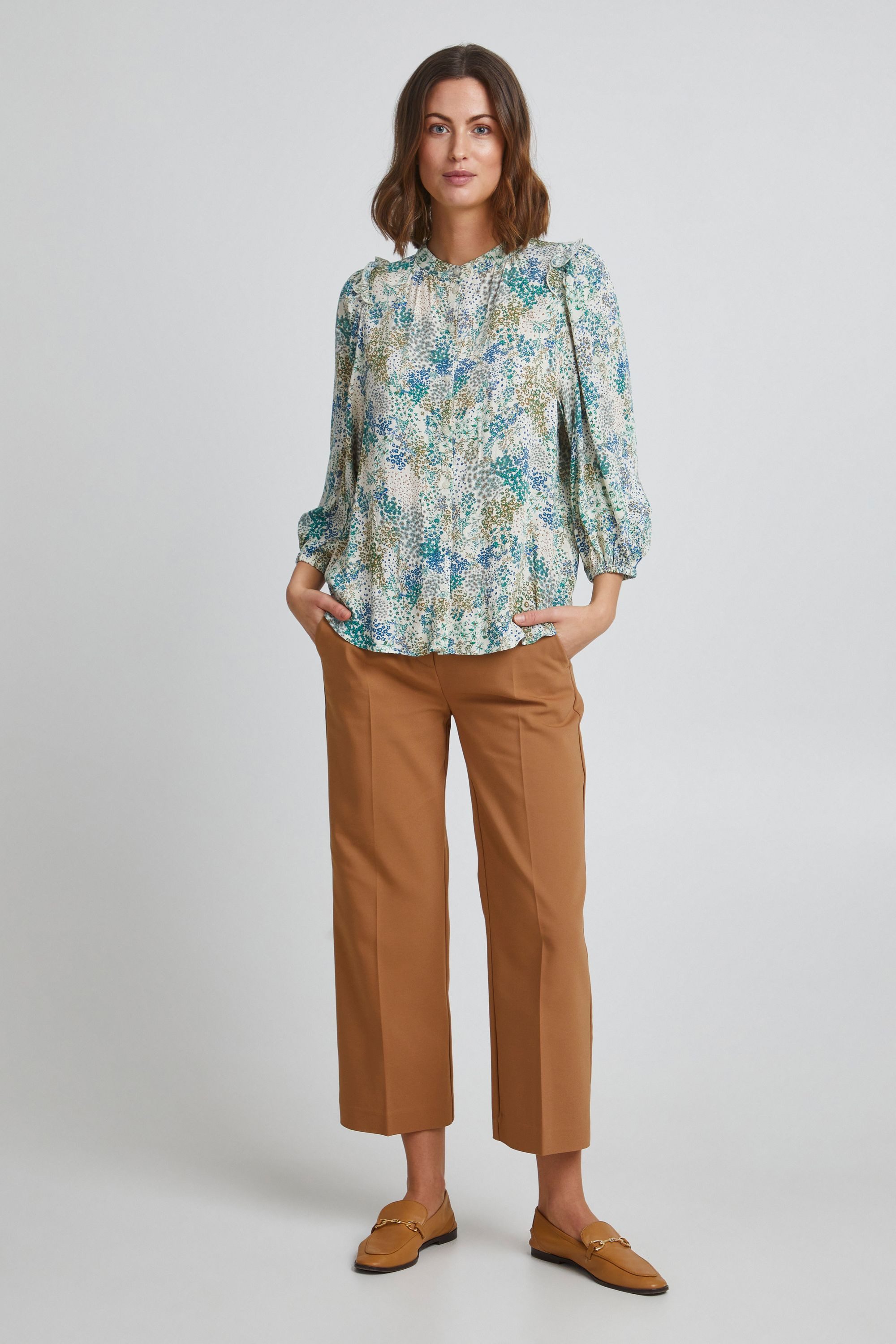 fransa Langarmbluse Shirtbluse